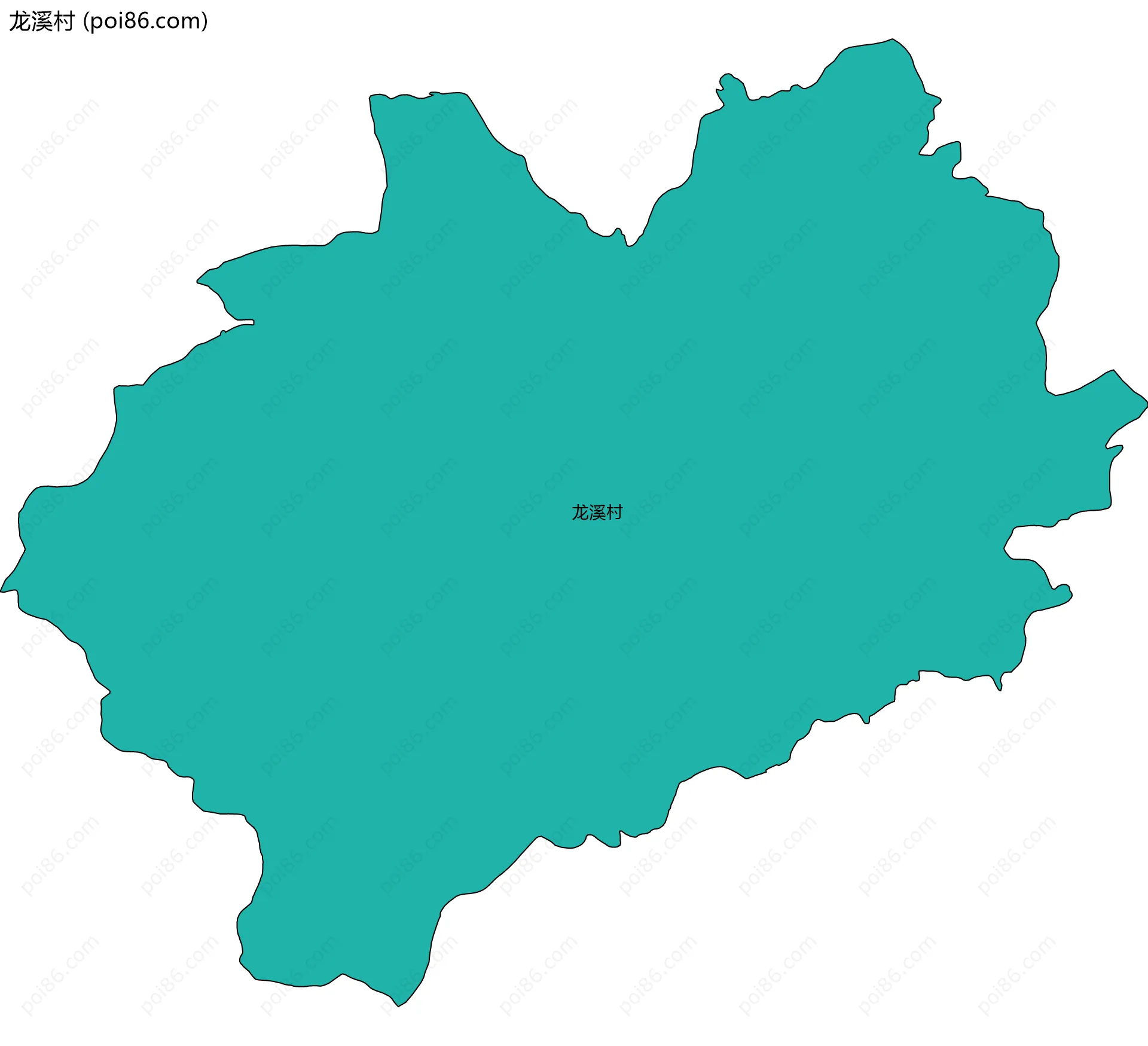 龙溪村边界地图