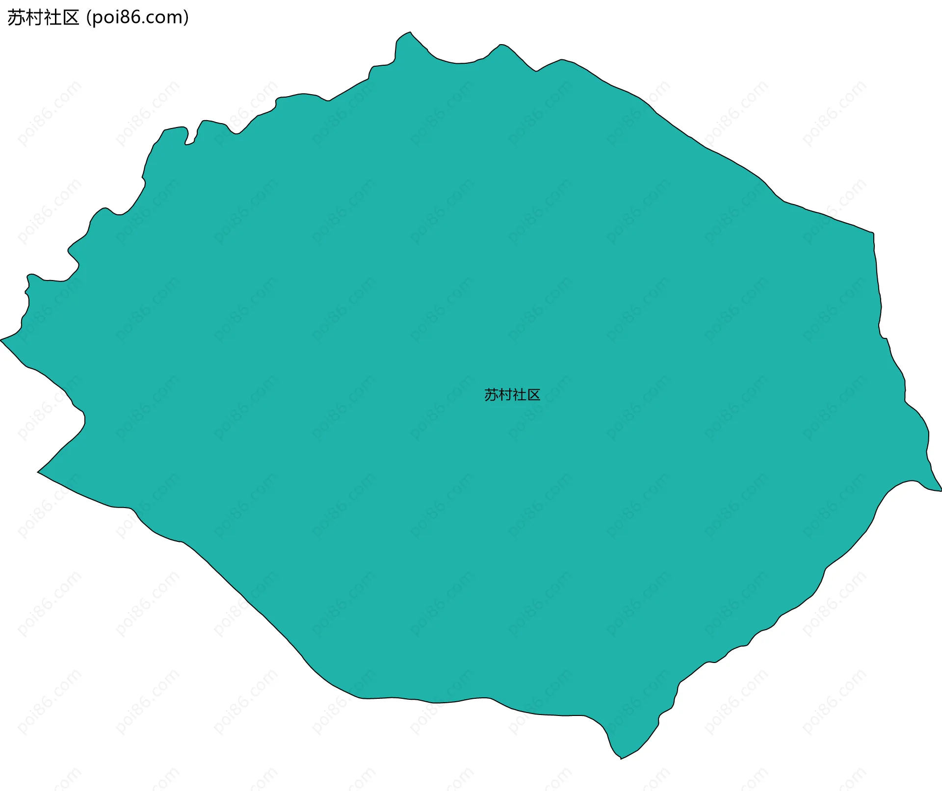 苏村社区边界地图