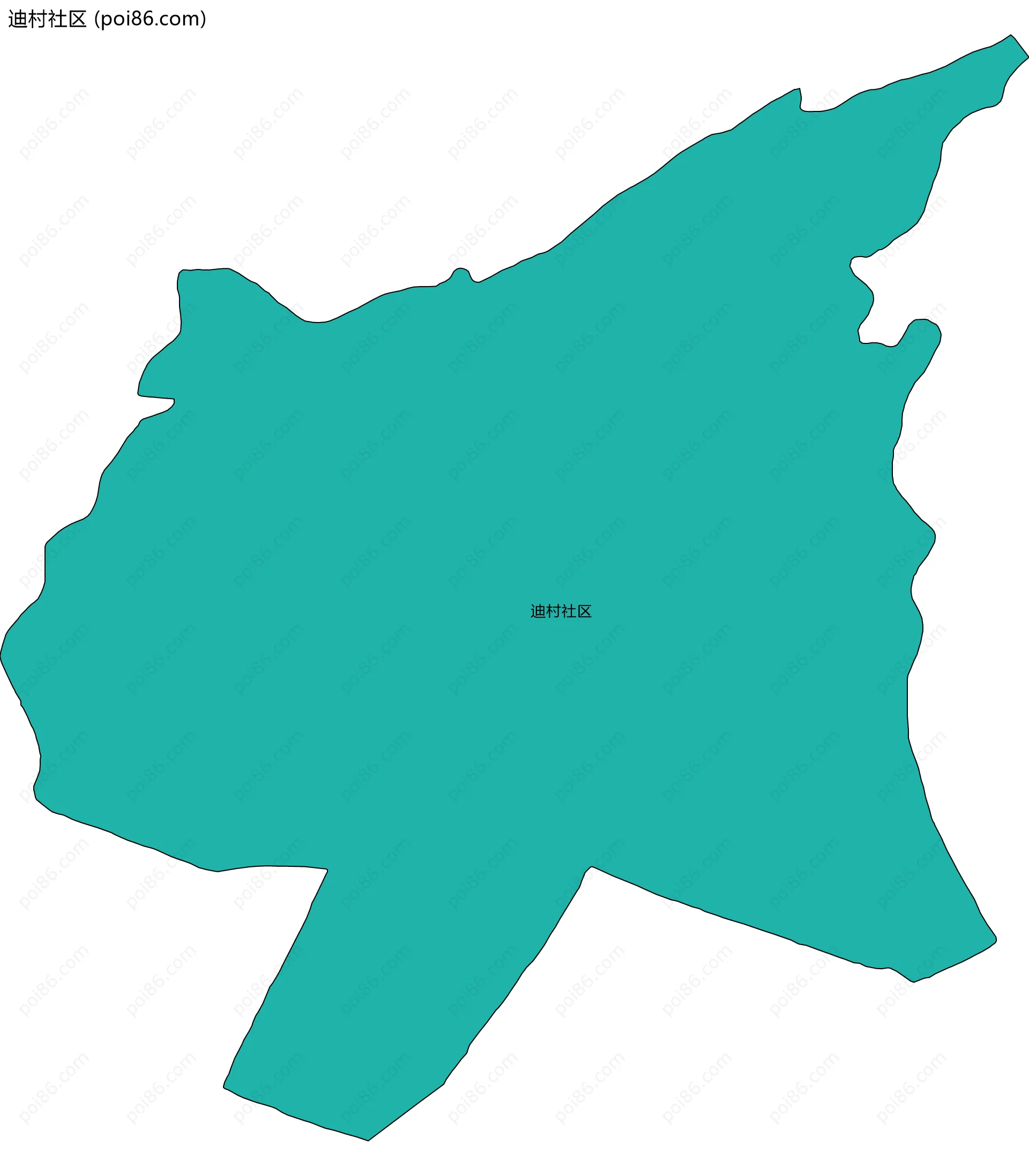迪村社区边界地图
