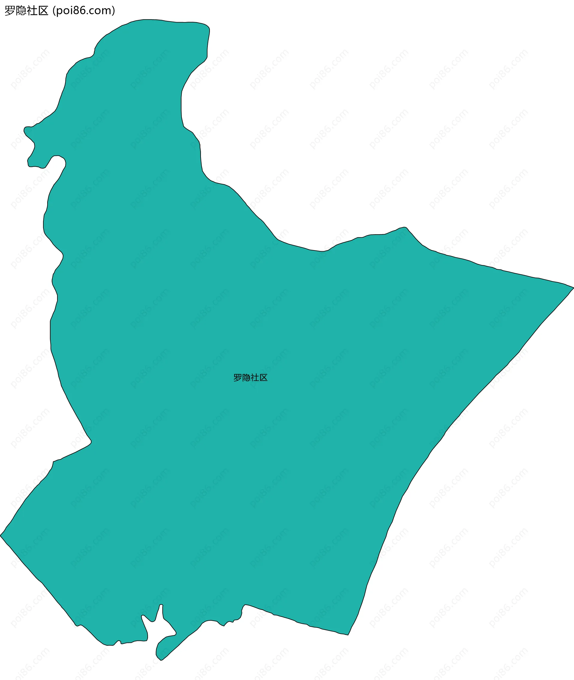 罗隐社区边界地图