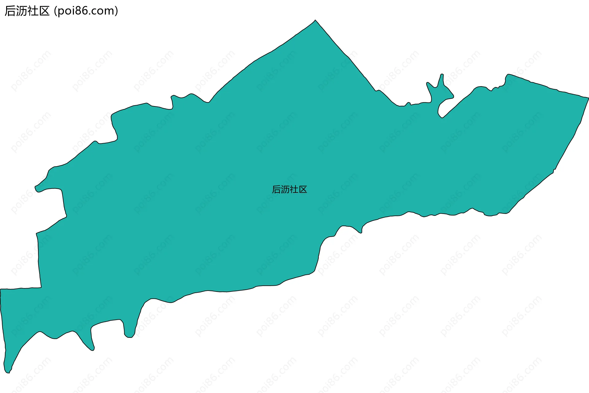 后沥社区边界地图