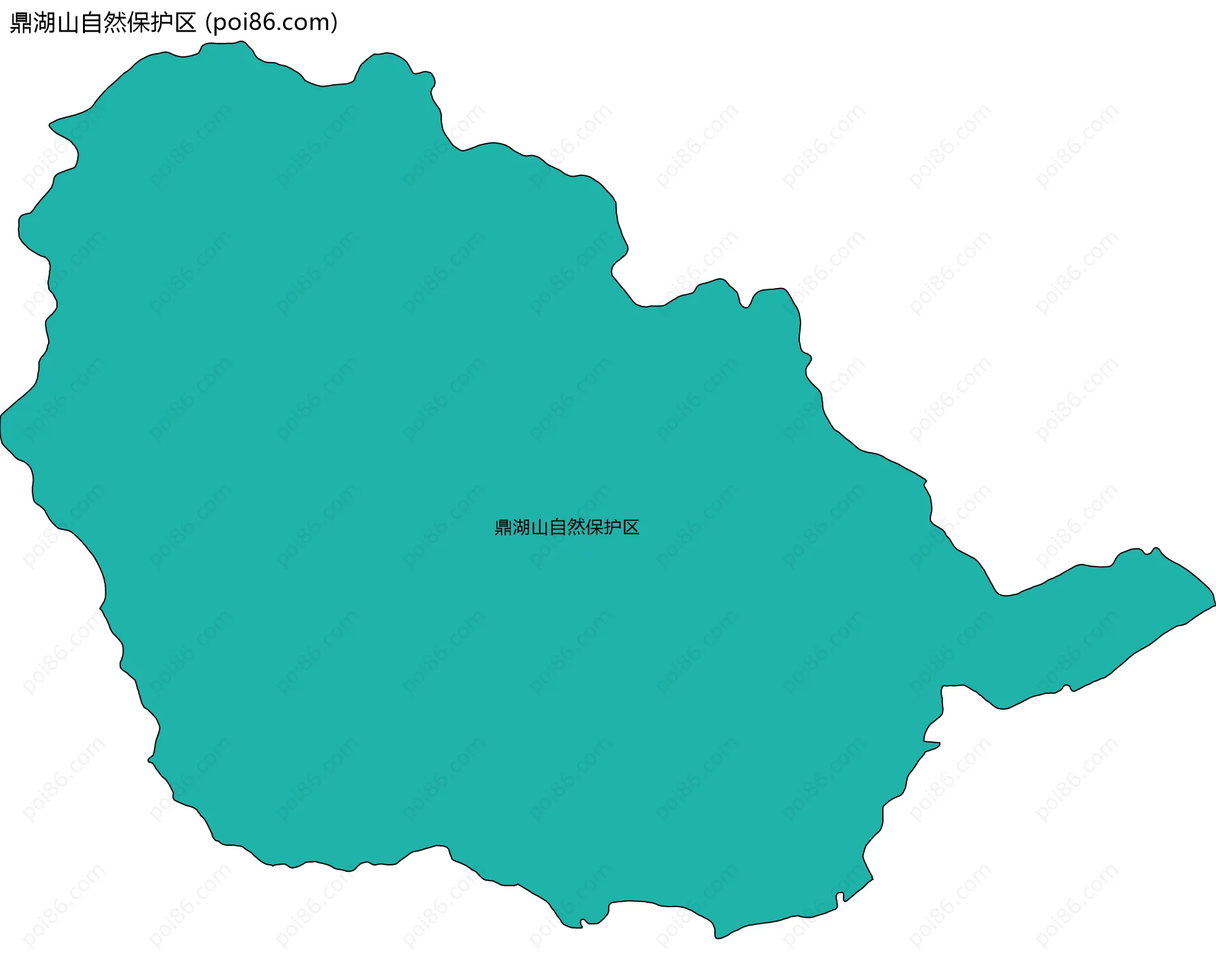 鼎湖山自然保护区边界地图
