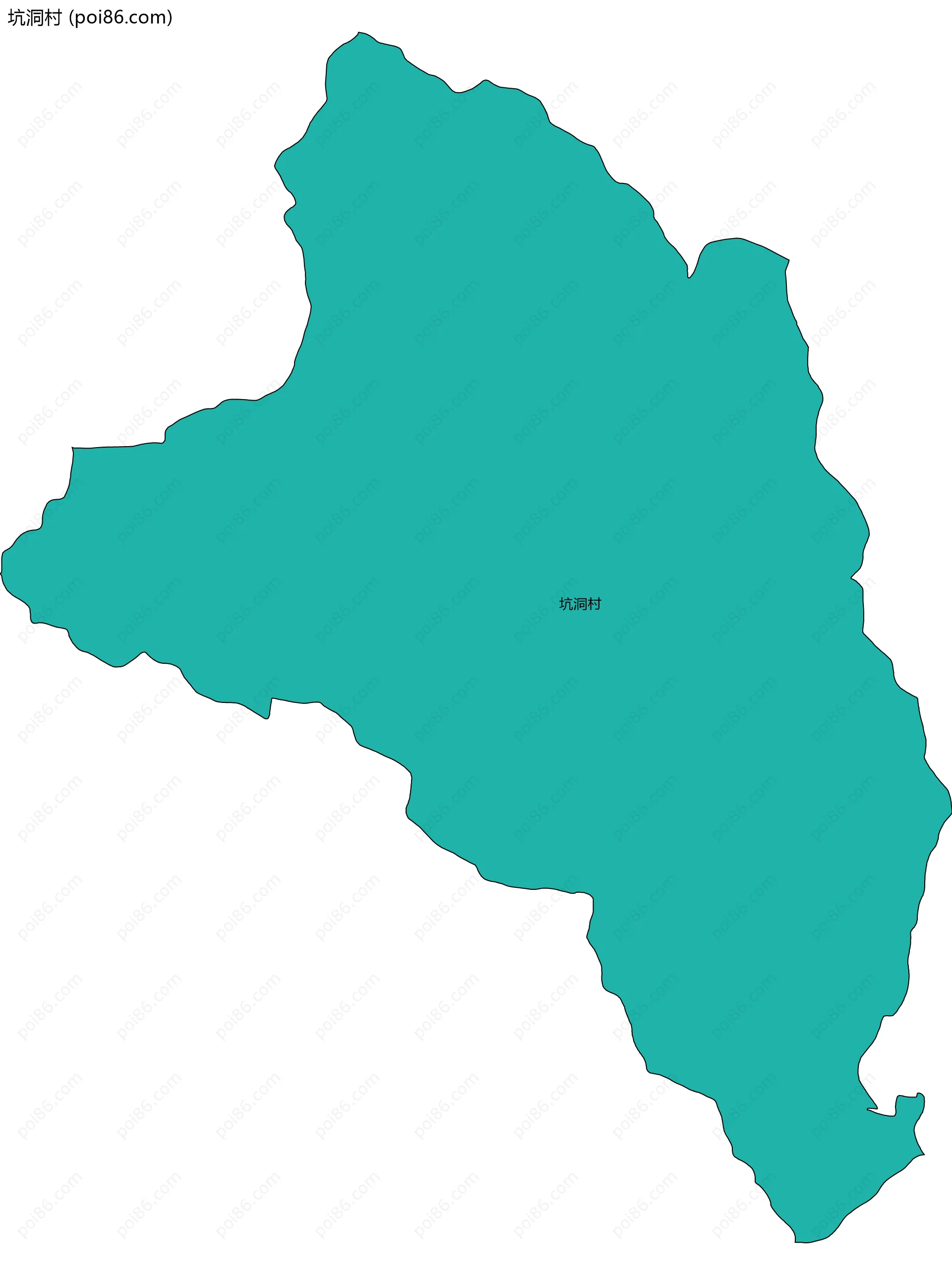 坑洞村边界地图