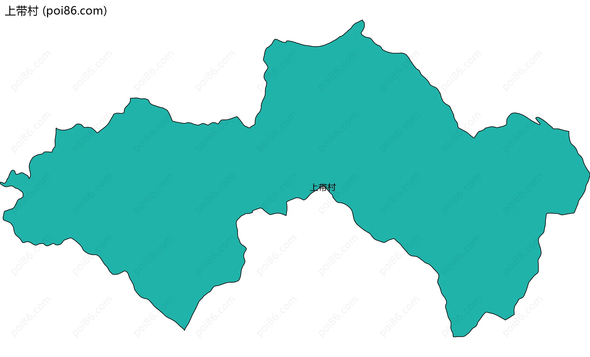 上带村边界地图
