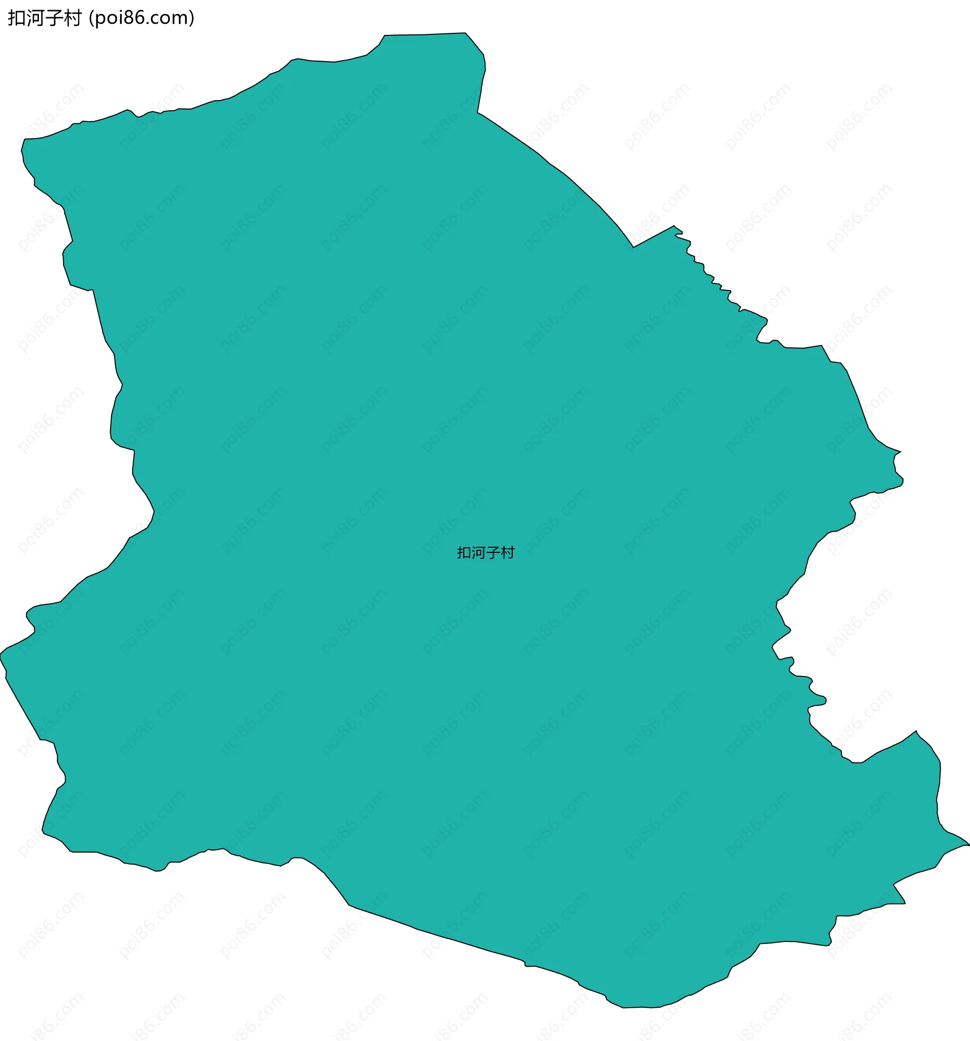 扣河子村边界地图