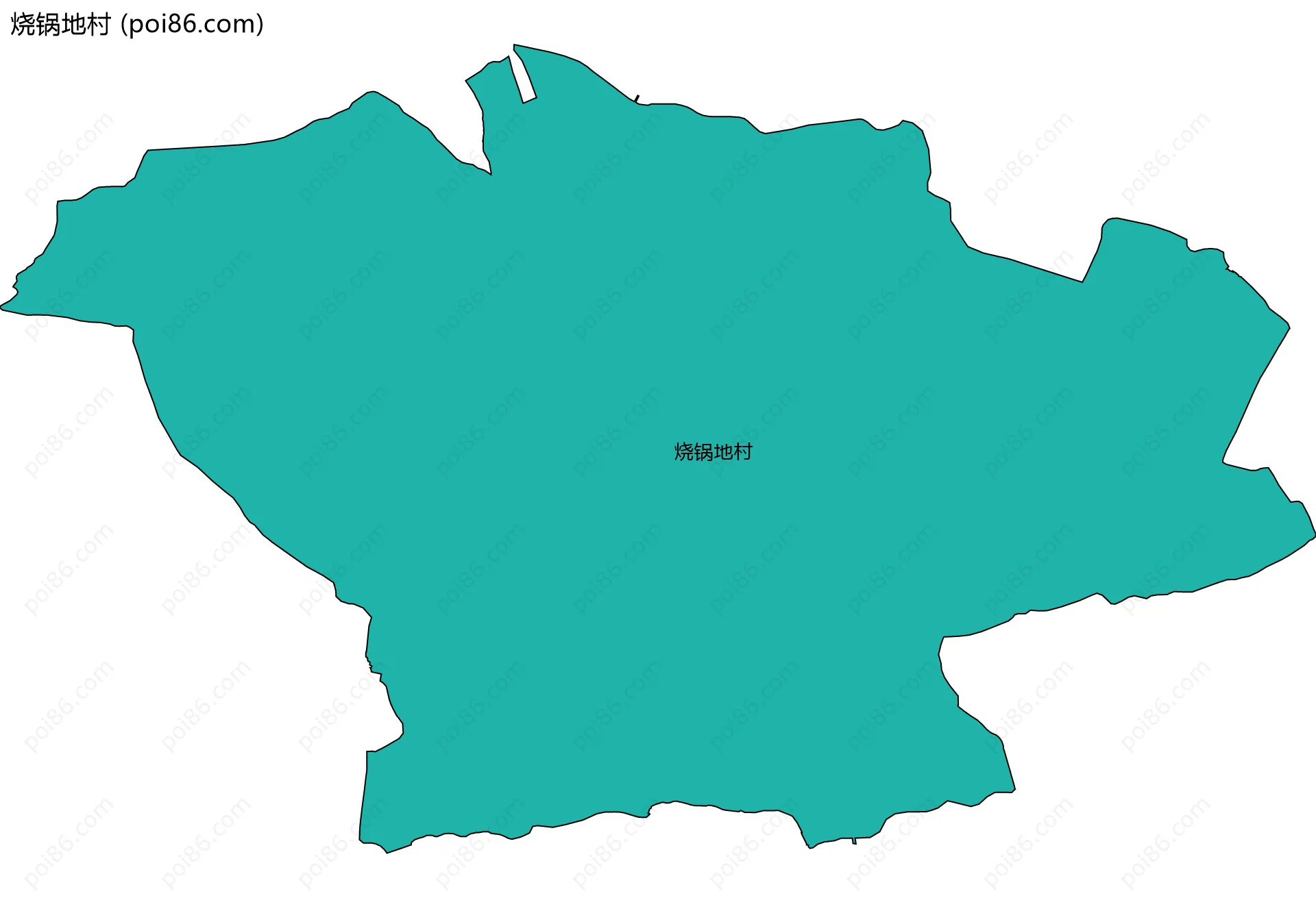烧锅地村边界地图