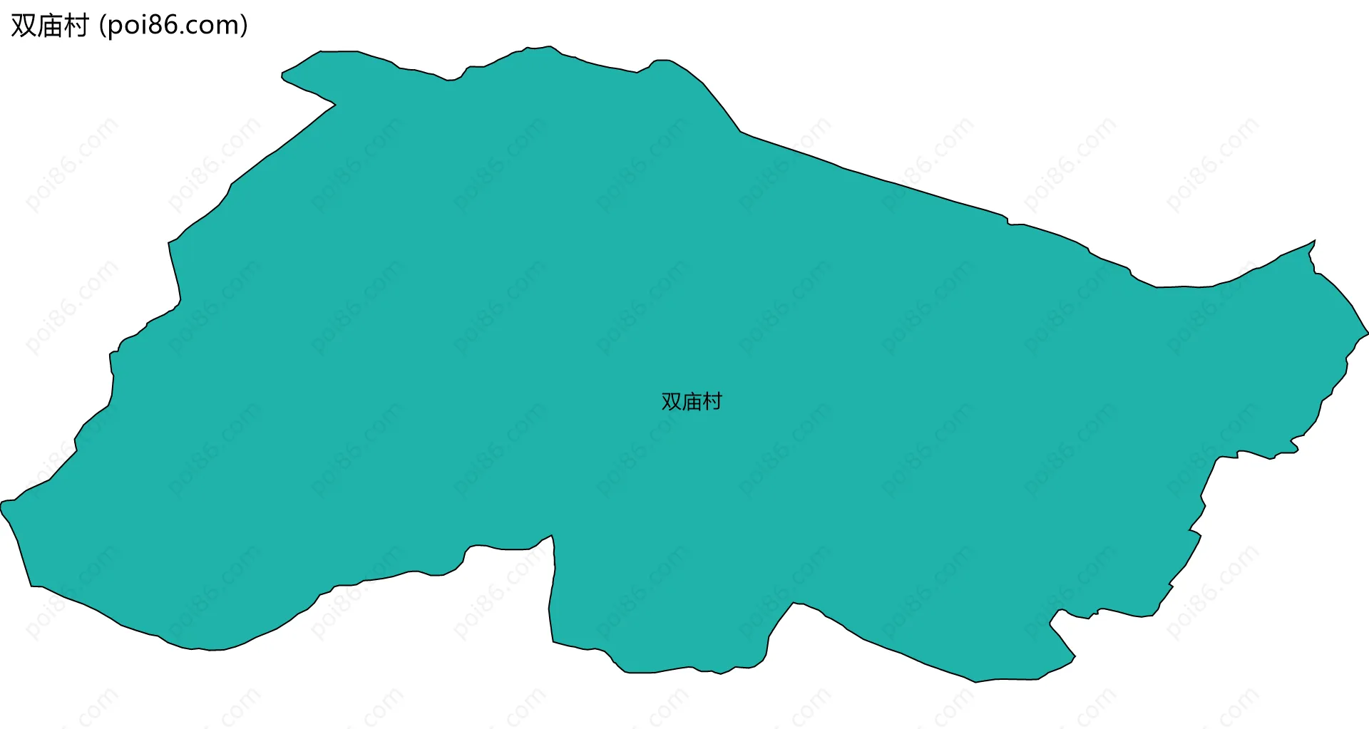 双庙村边界地图