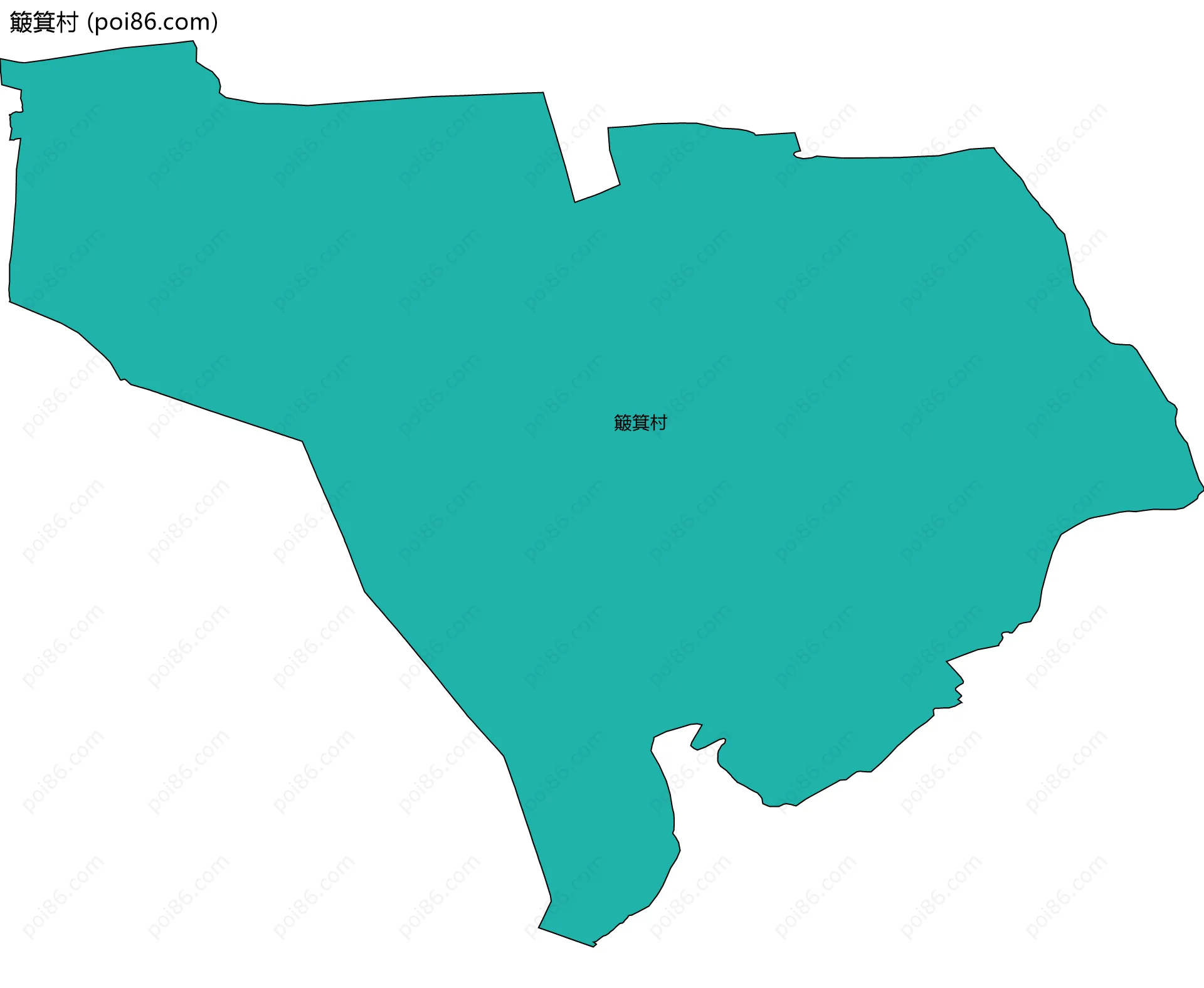 簸箕村边界地图