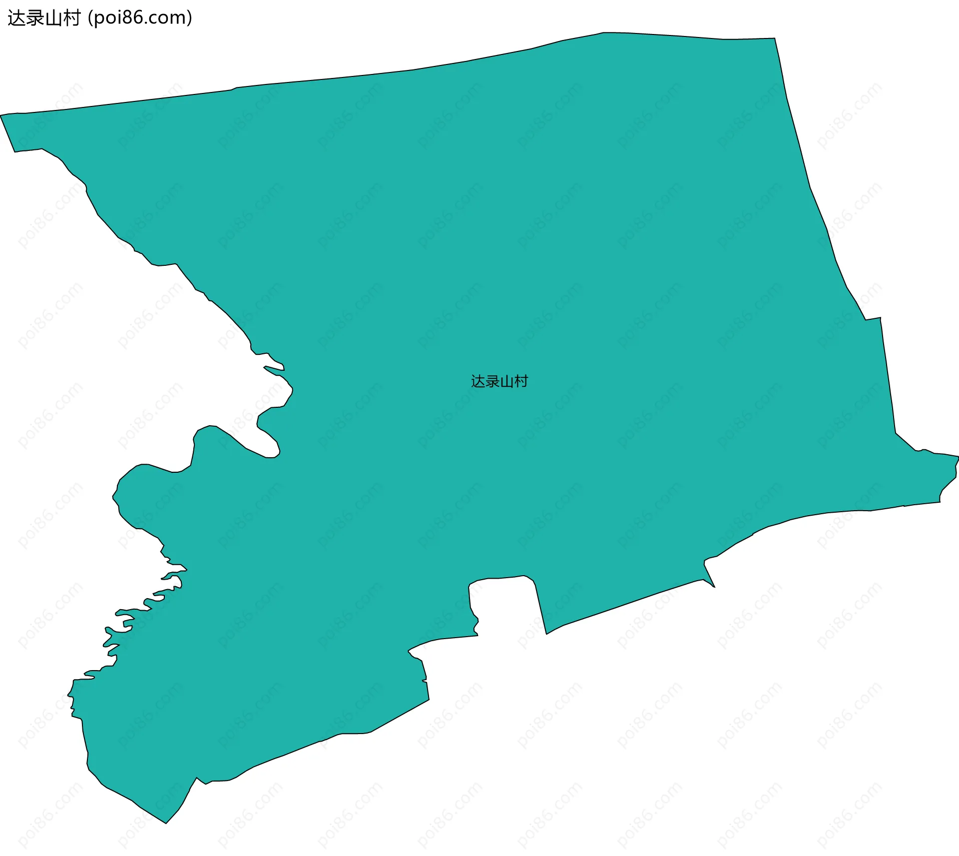 达录山村边界地图