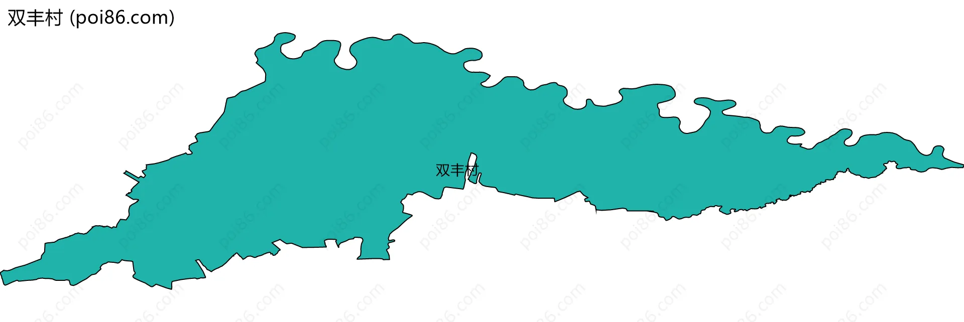 双丰村边界地图