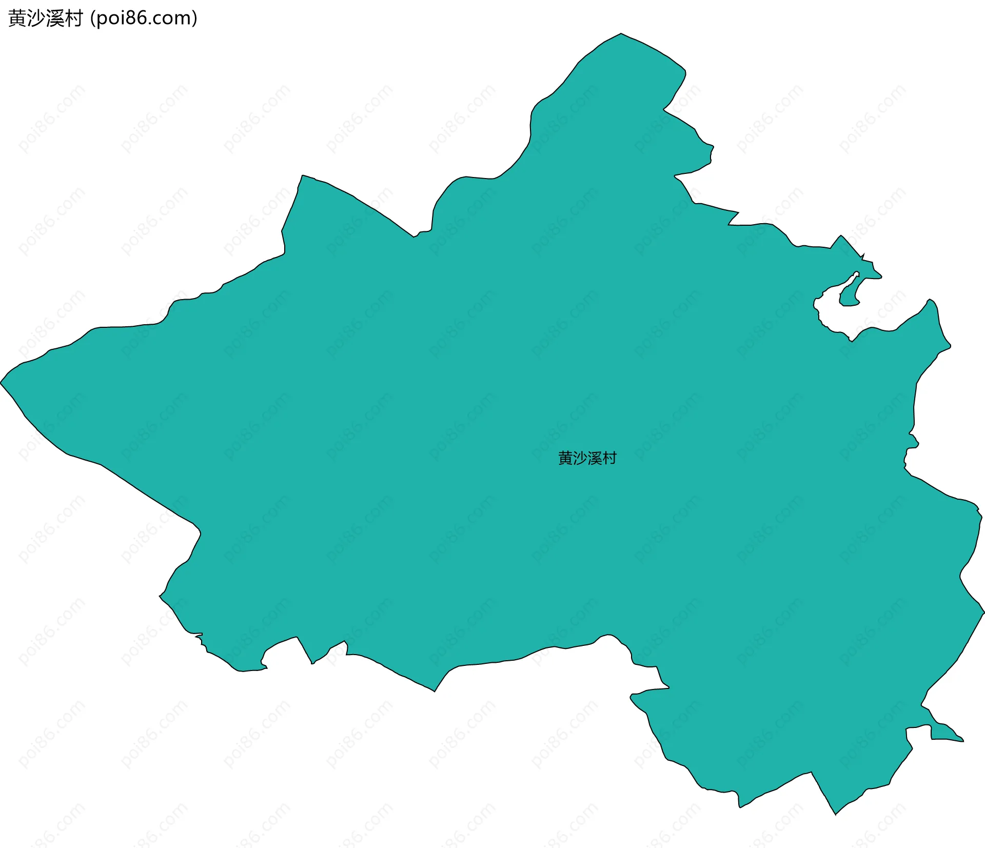 黄沙溪村边界地图