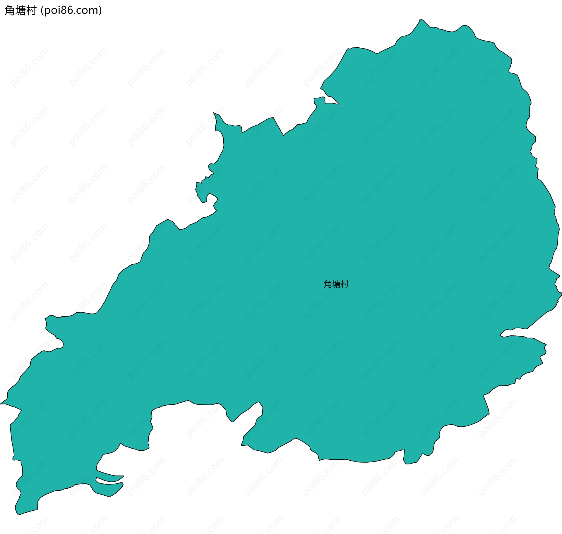 角塘村边界地图