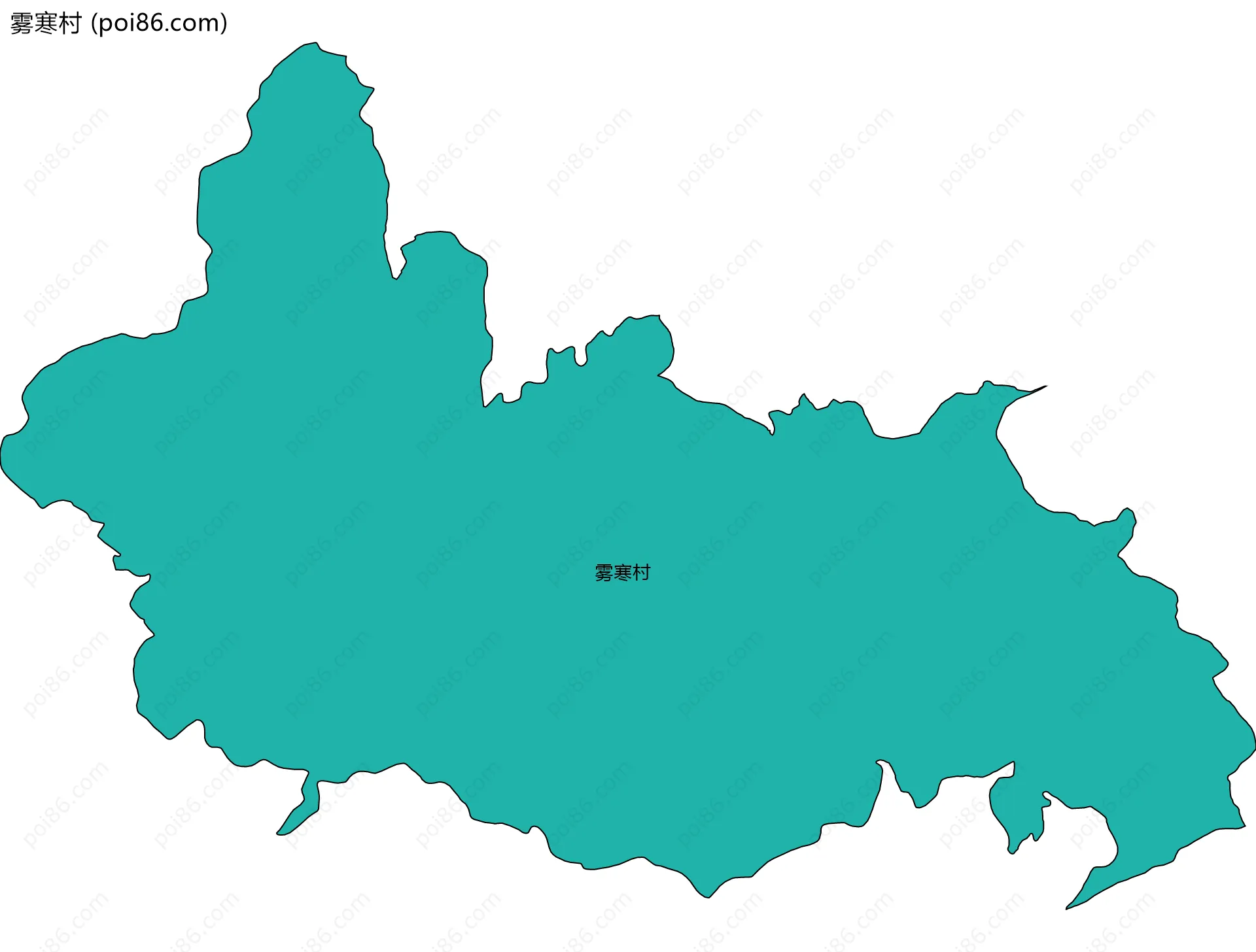 雾寒村边界地图