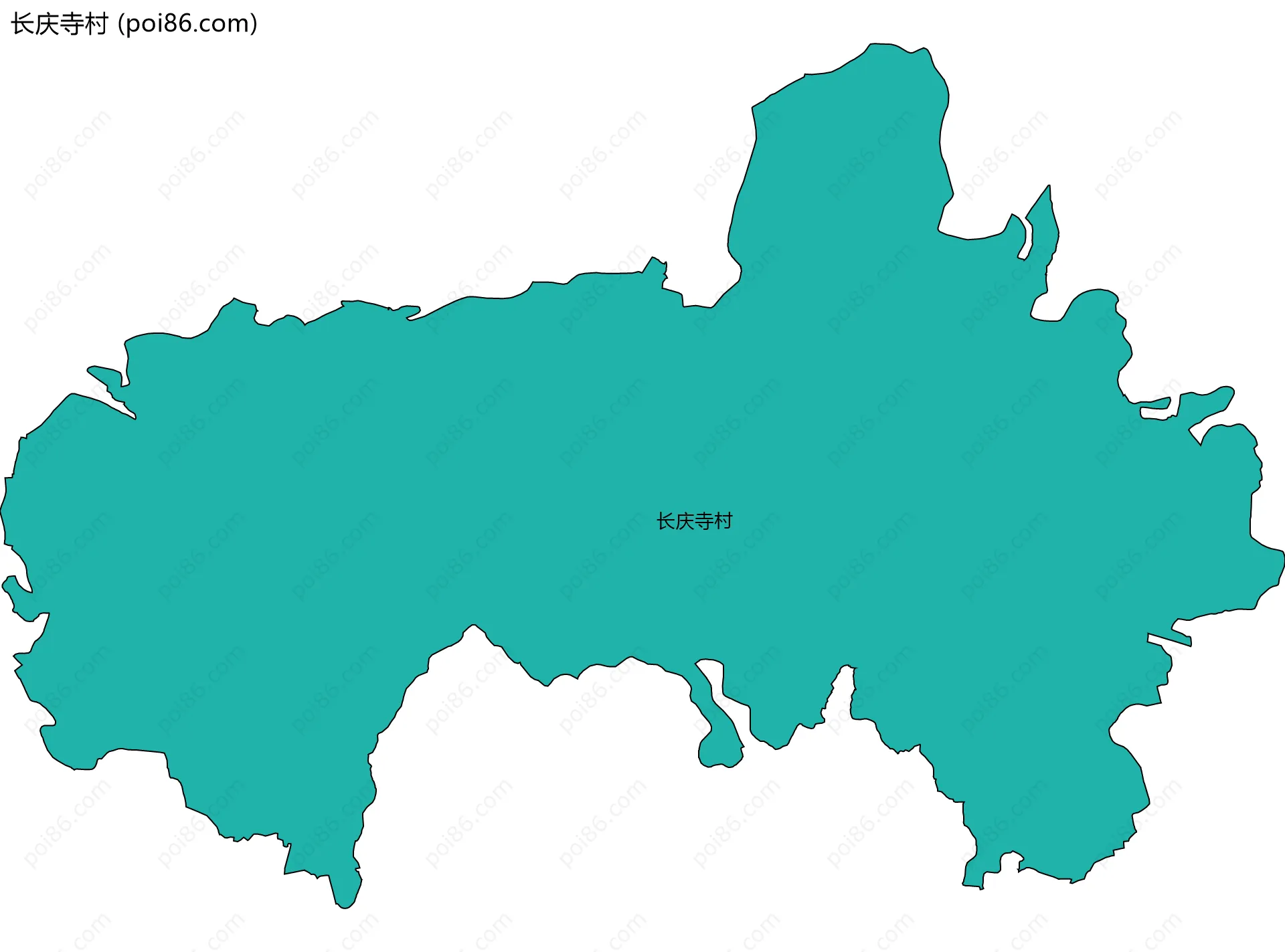 长庆寺村边界地图