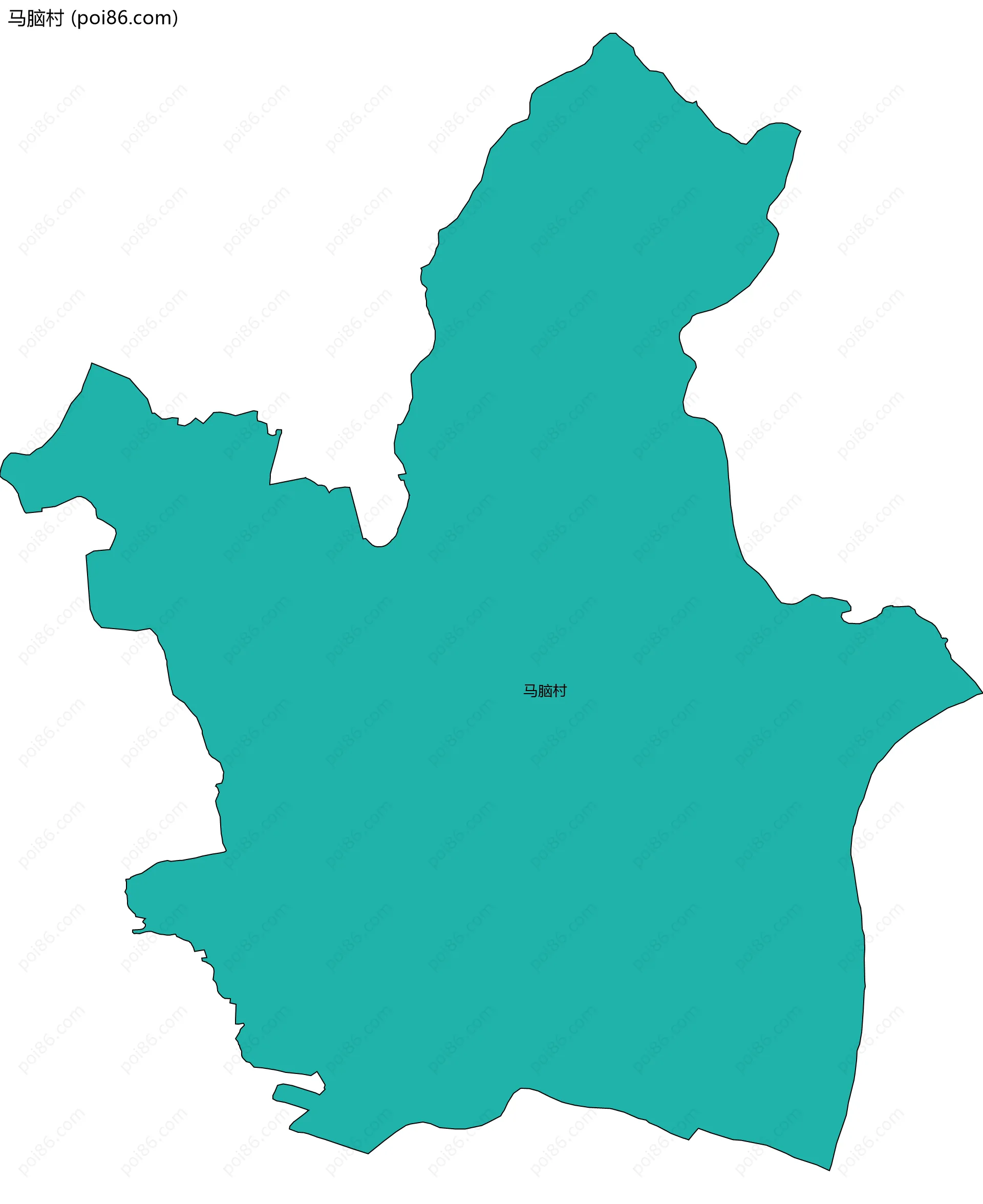 马脑村边界地图