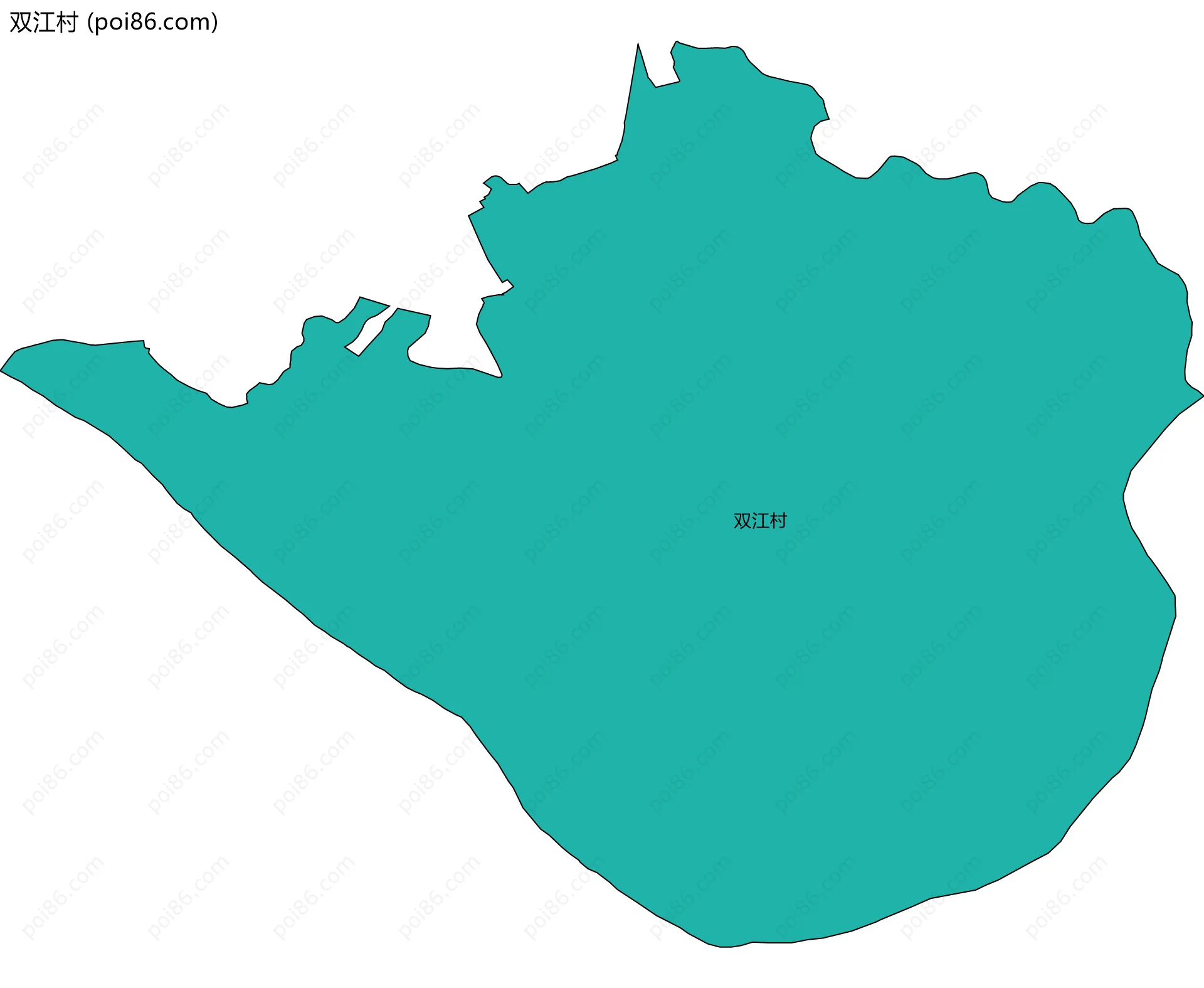双江村边界地图