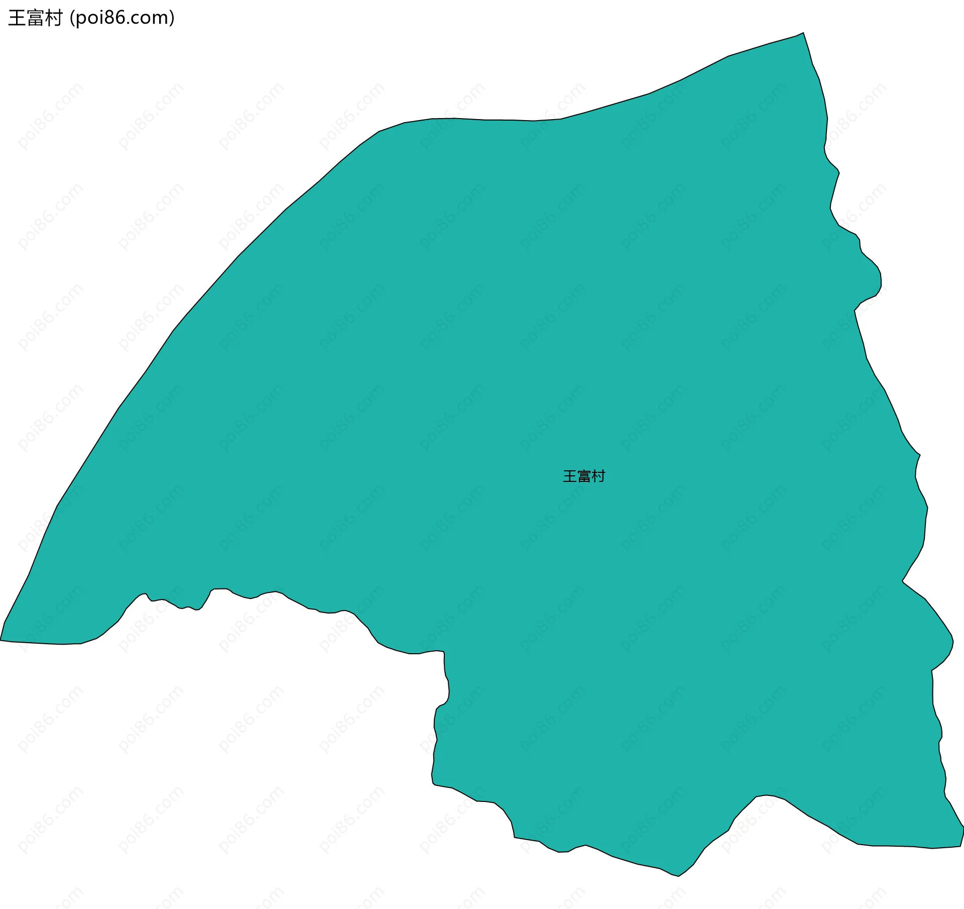王富村边界地图