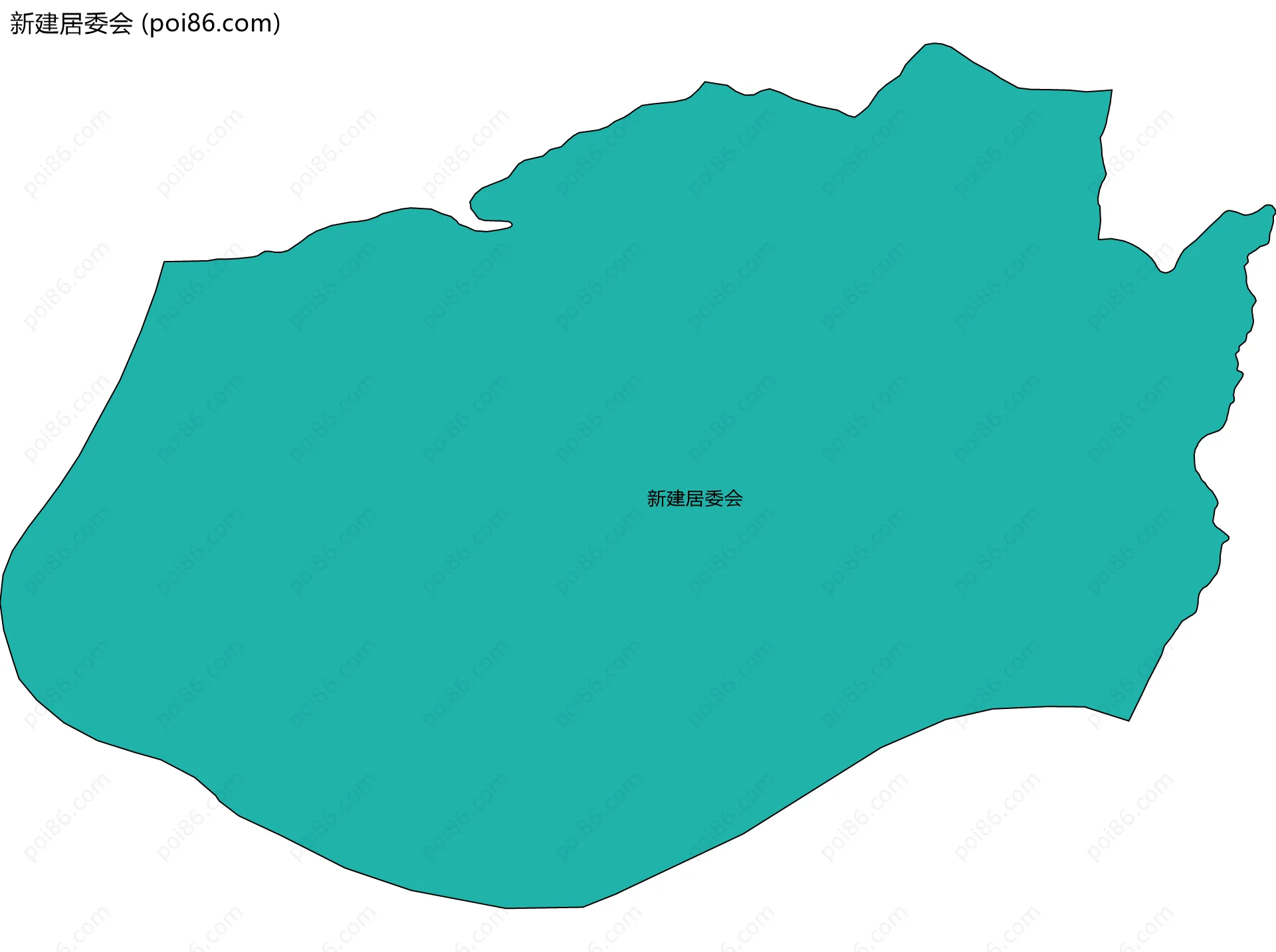 新建居委会边界地图