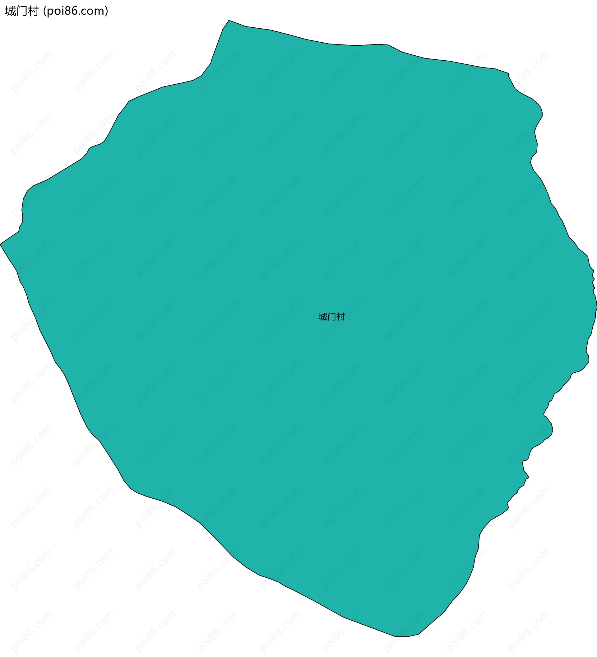 城门村边界地图