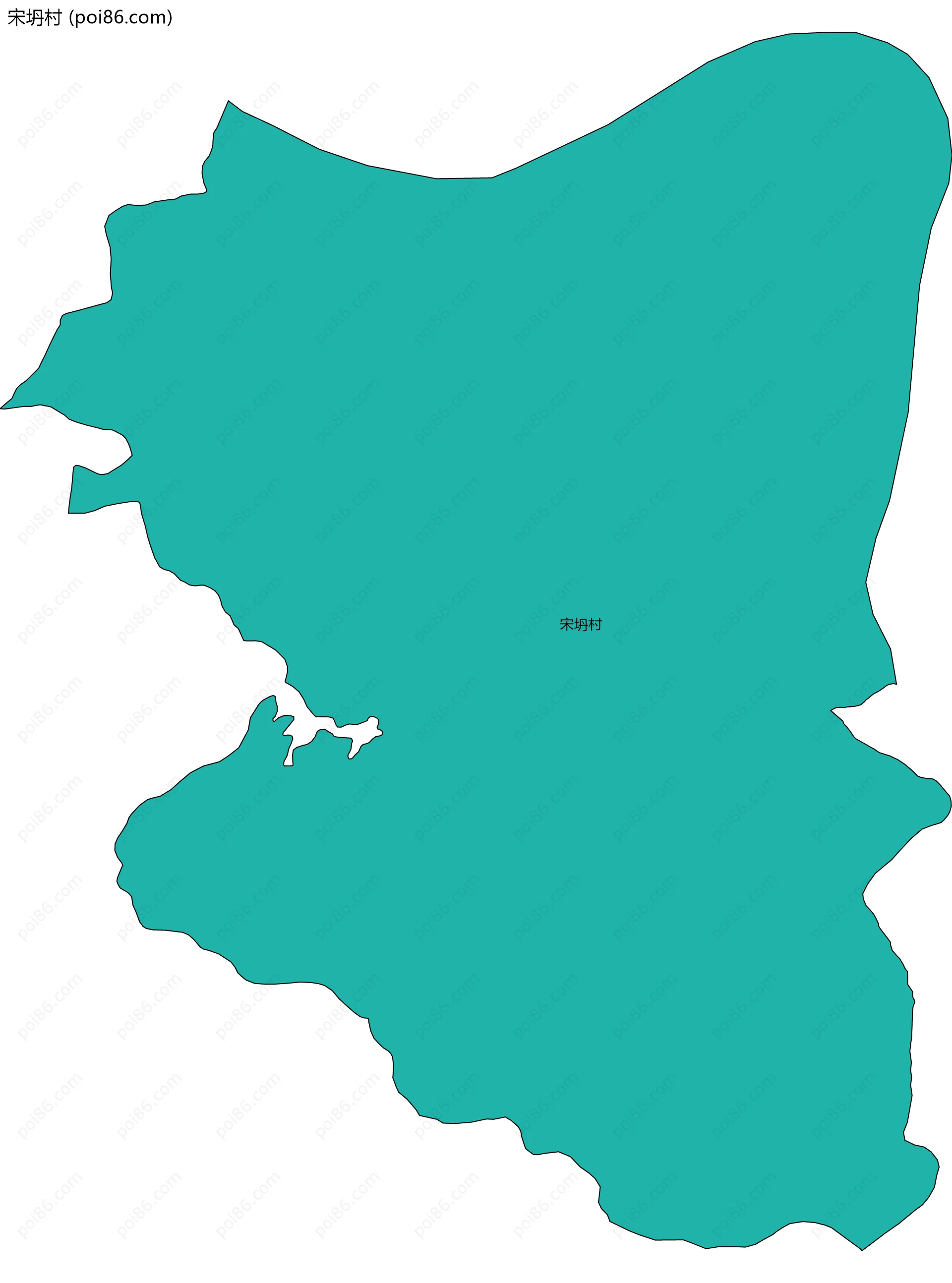 宋坍村边界地图