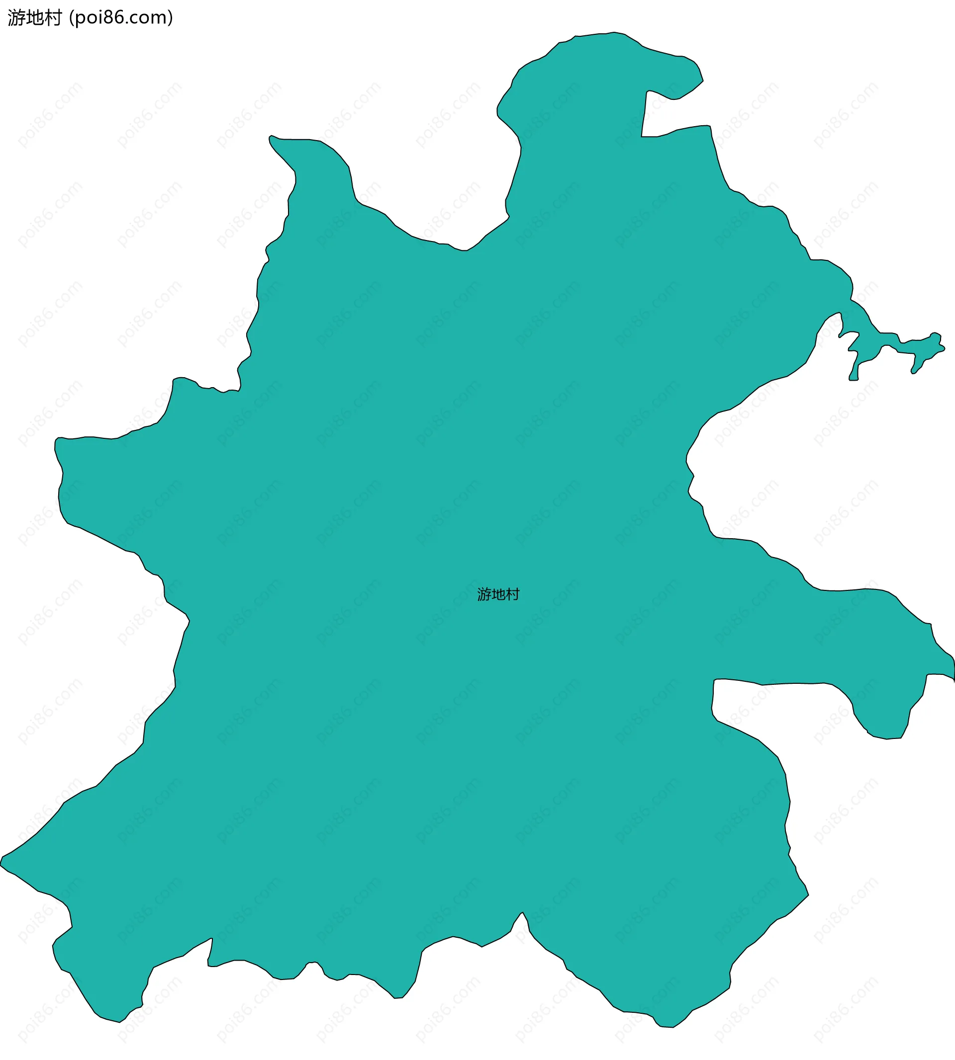 游地村边界地图