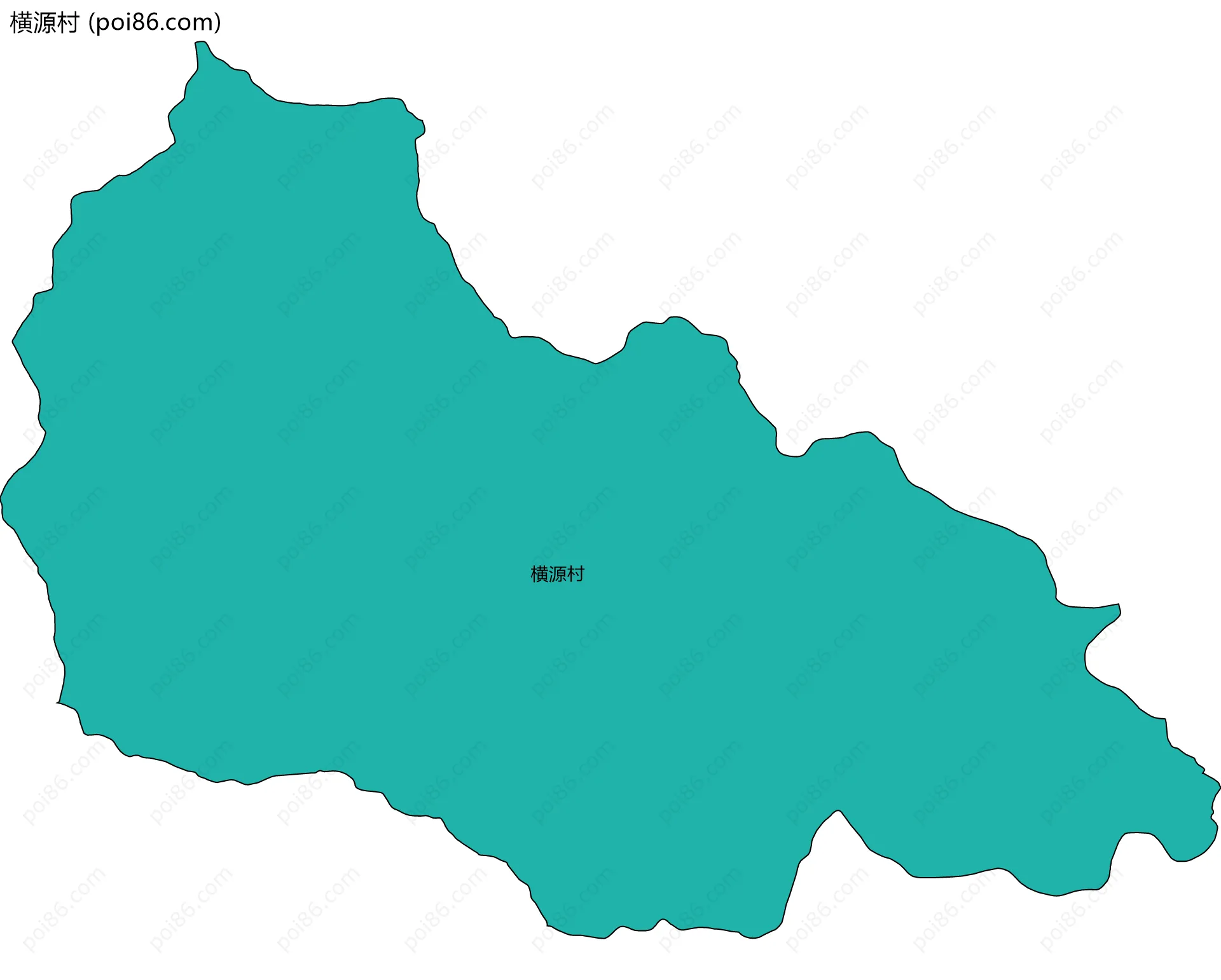 横源村边界地图