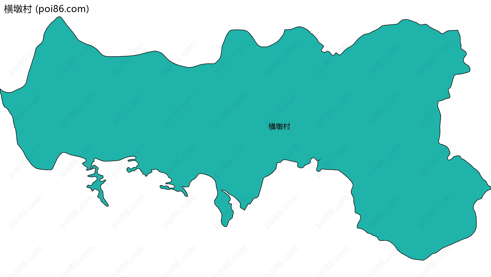 横墩村边界地图