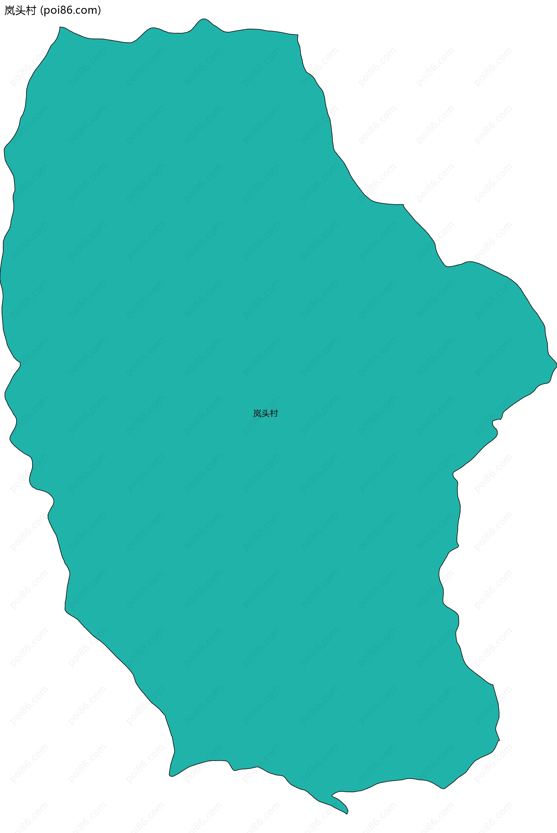 岚头村边界地图