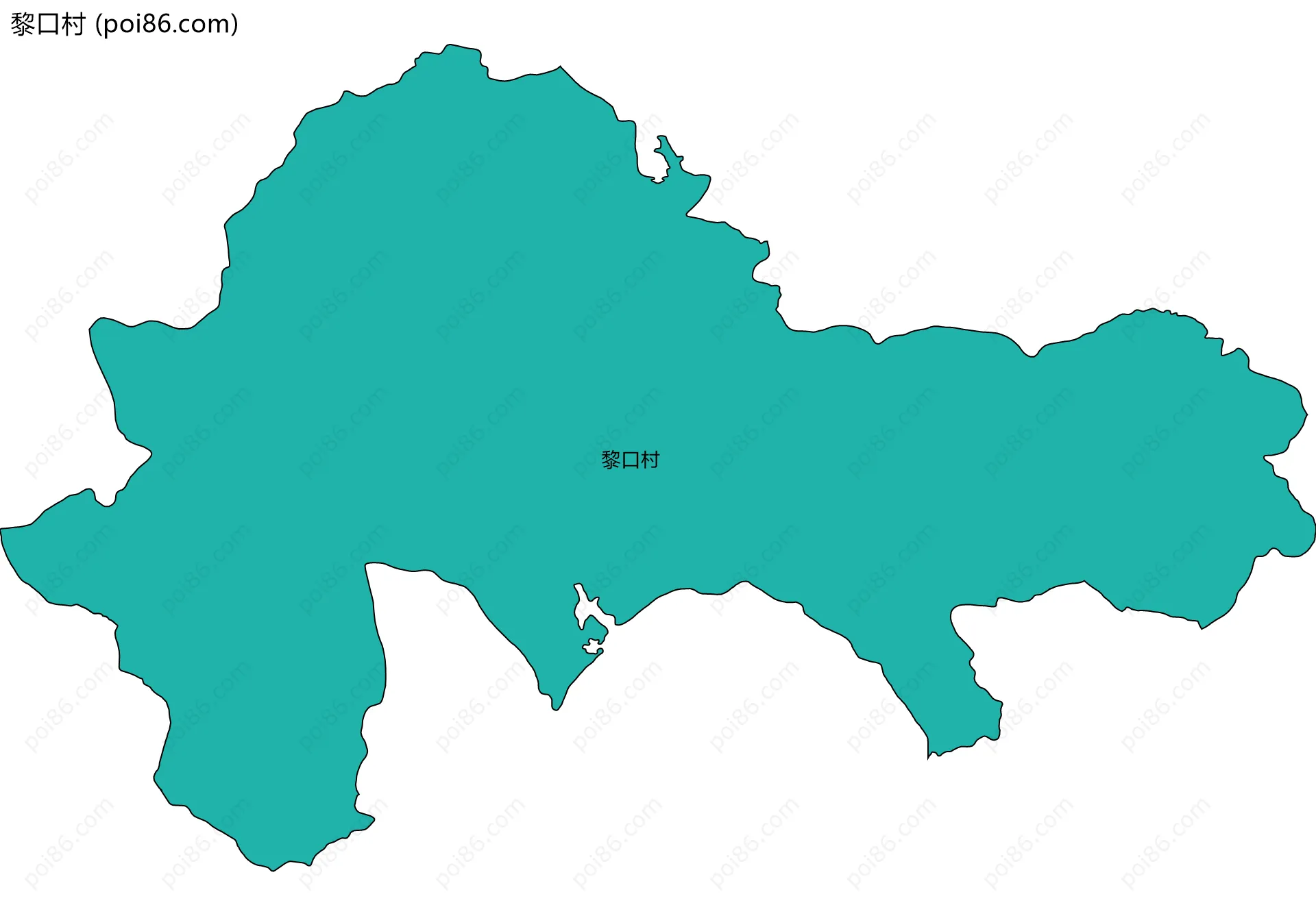 黎口村边界地图