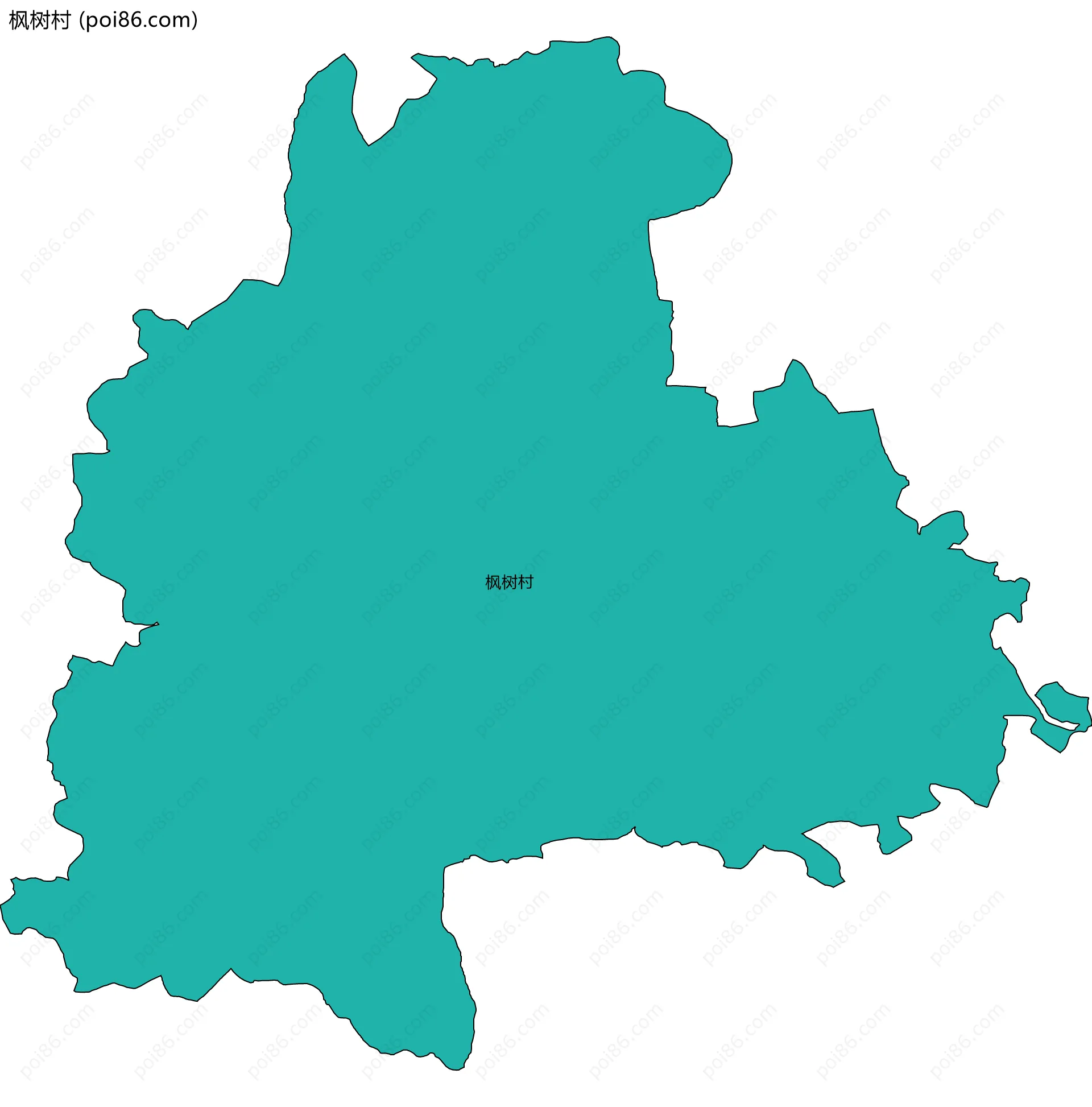 枫树村边界地图