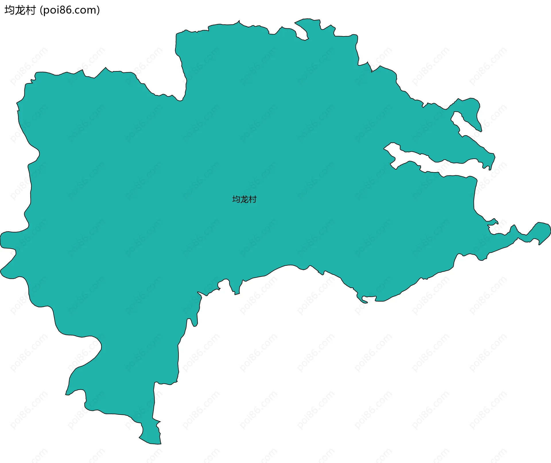 均龙村边界地图