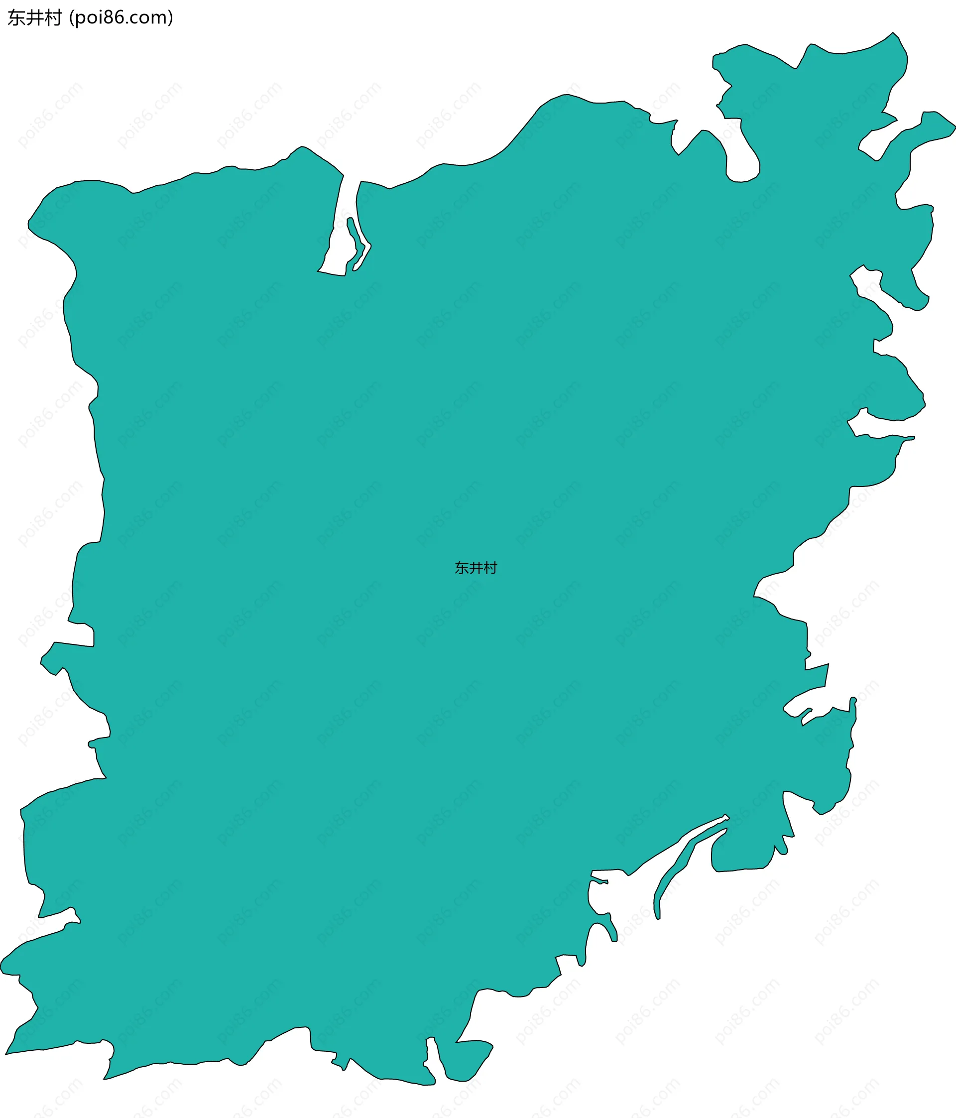 东井村边界地图