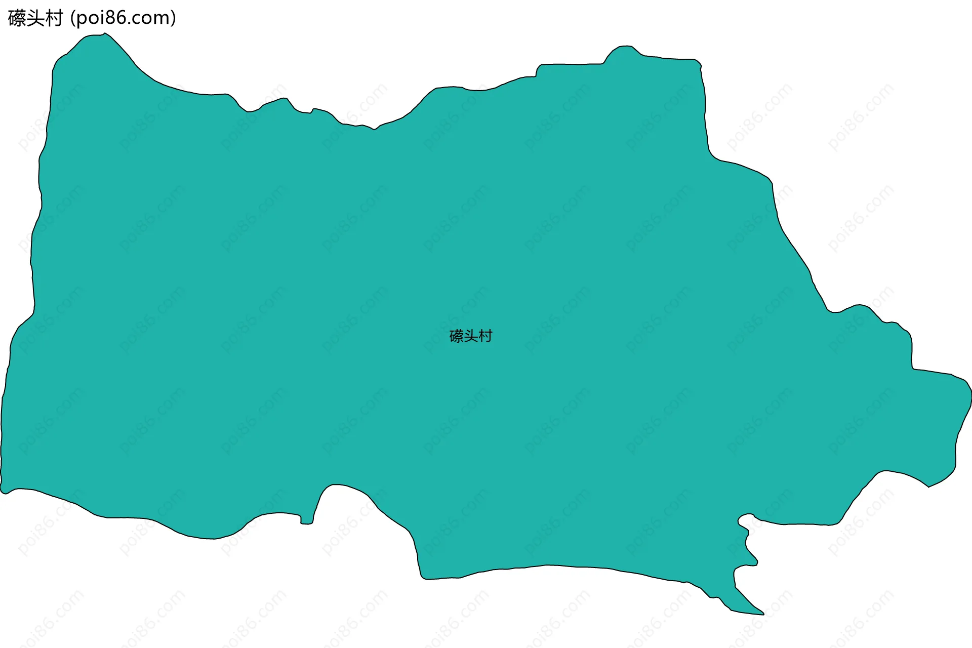 礤头村边界地图