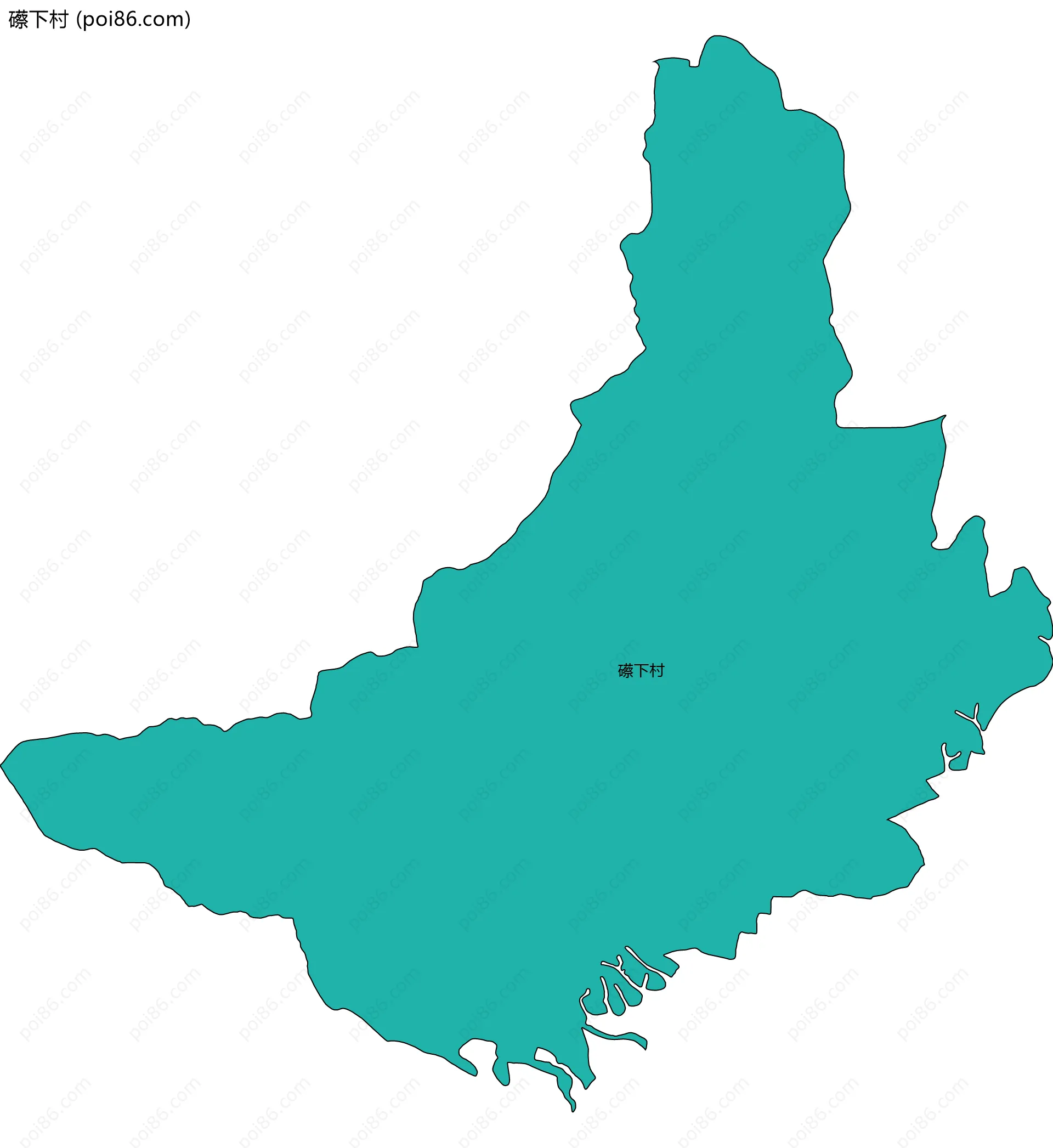 礤下村边界地图