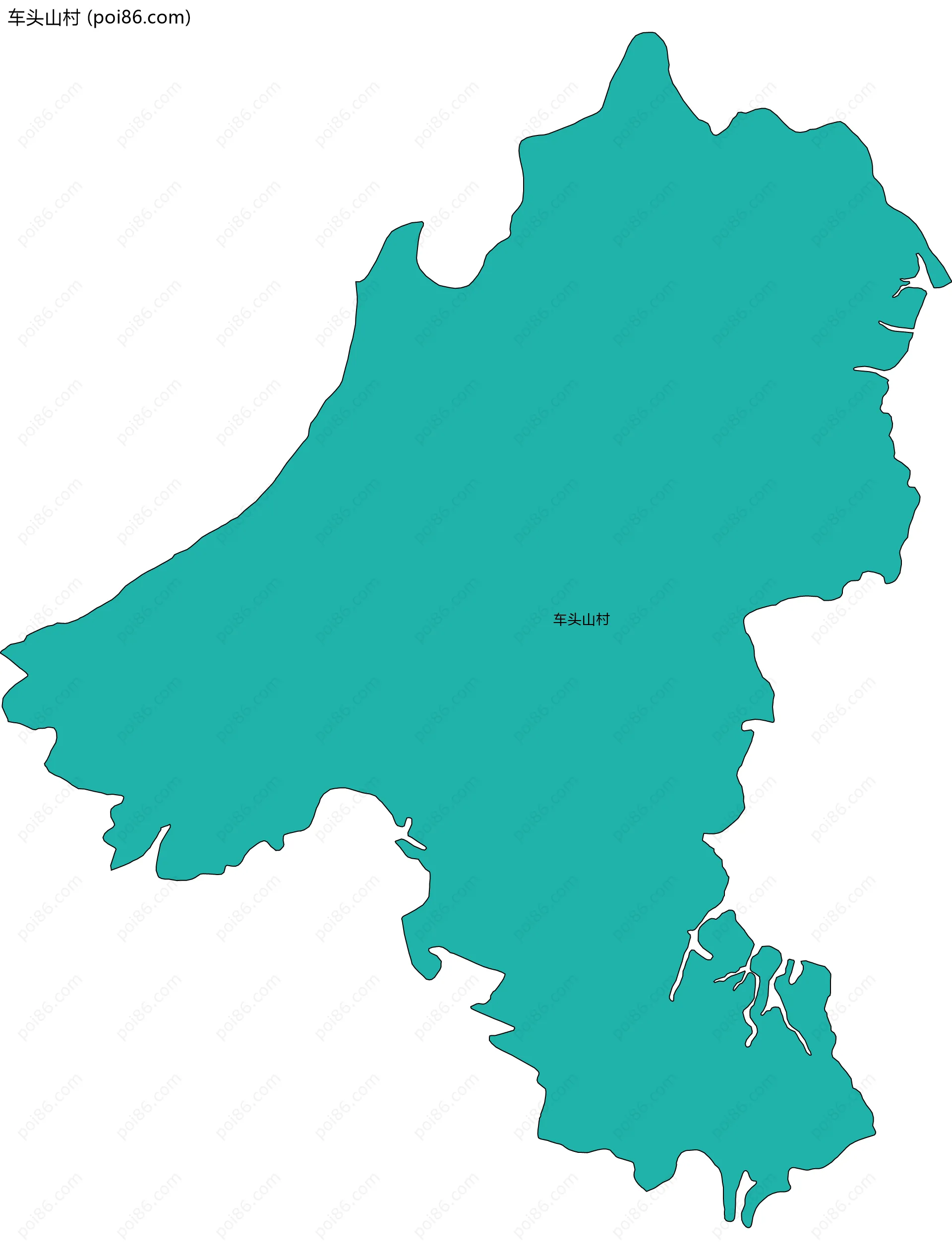 车头山村边界地图