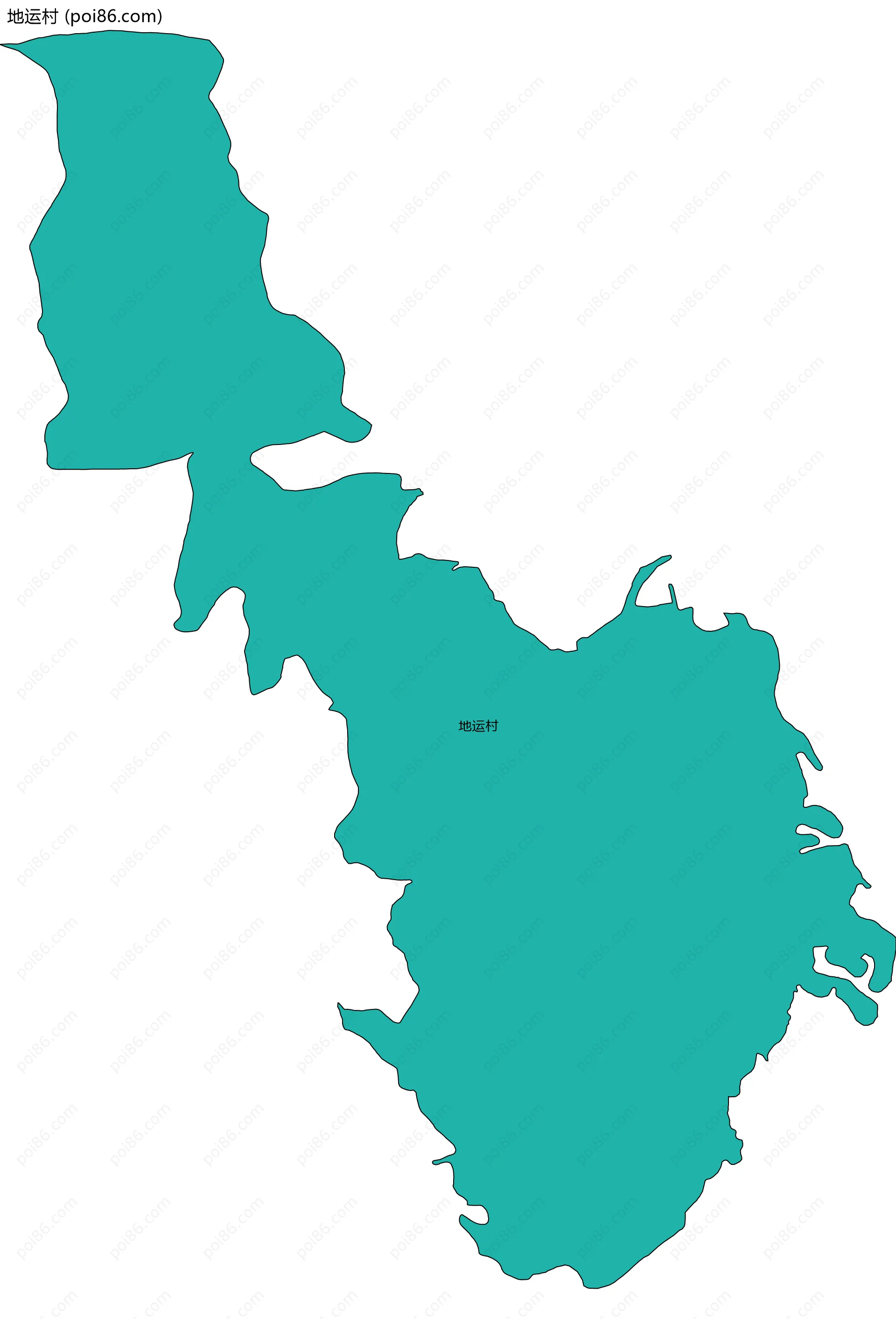 地运村边界地图