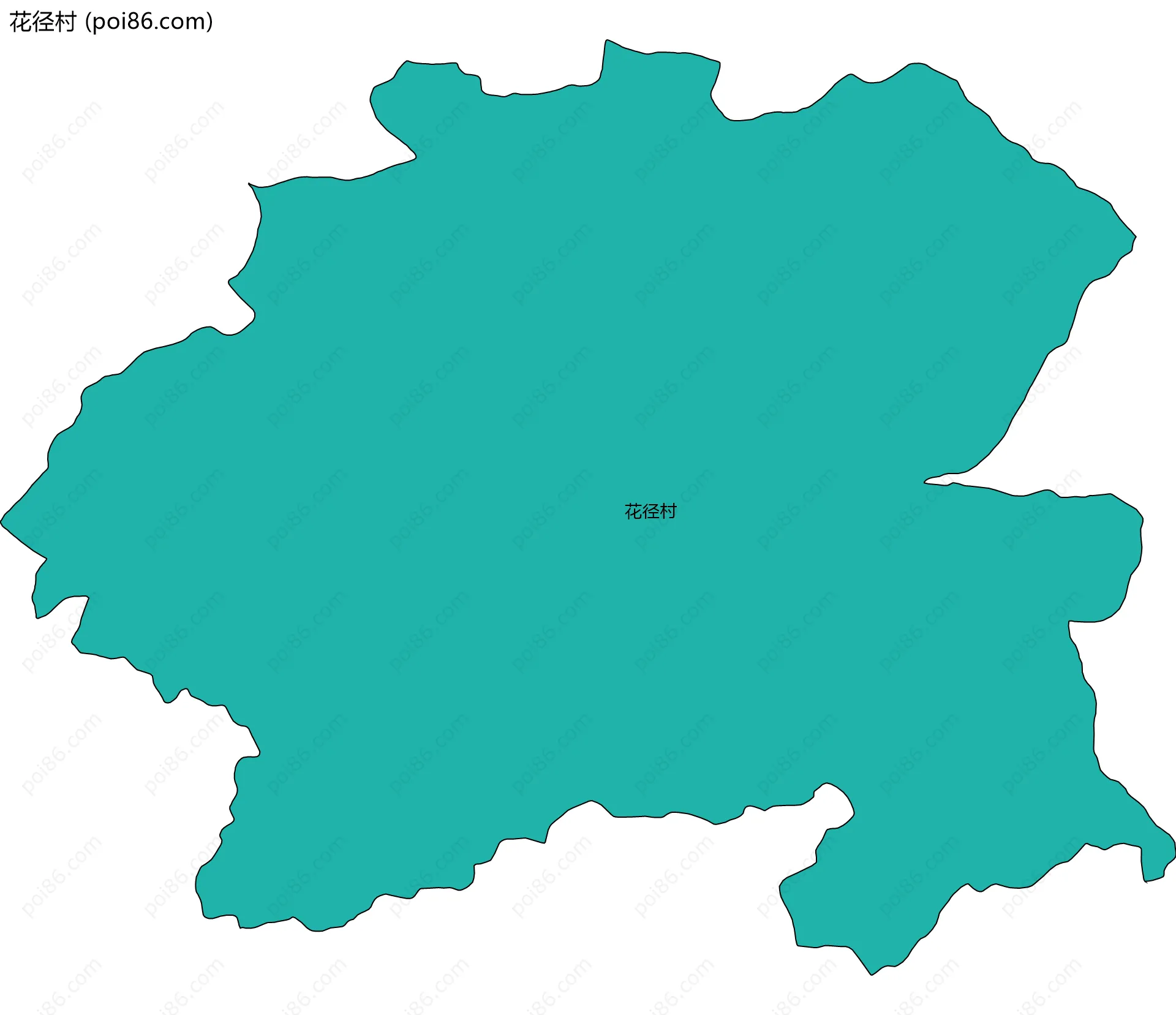 花径村边界地图