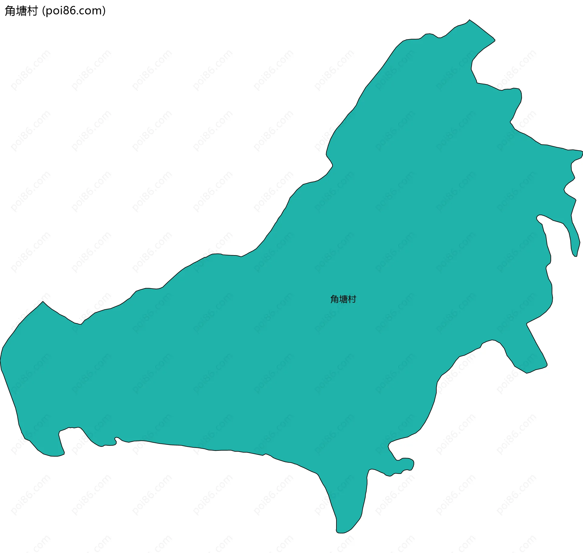 角塘村边界地图