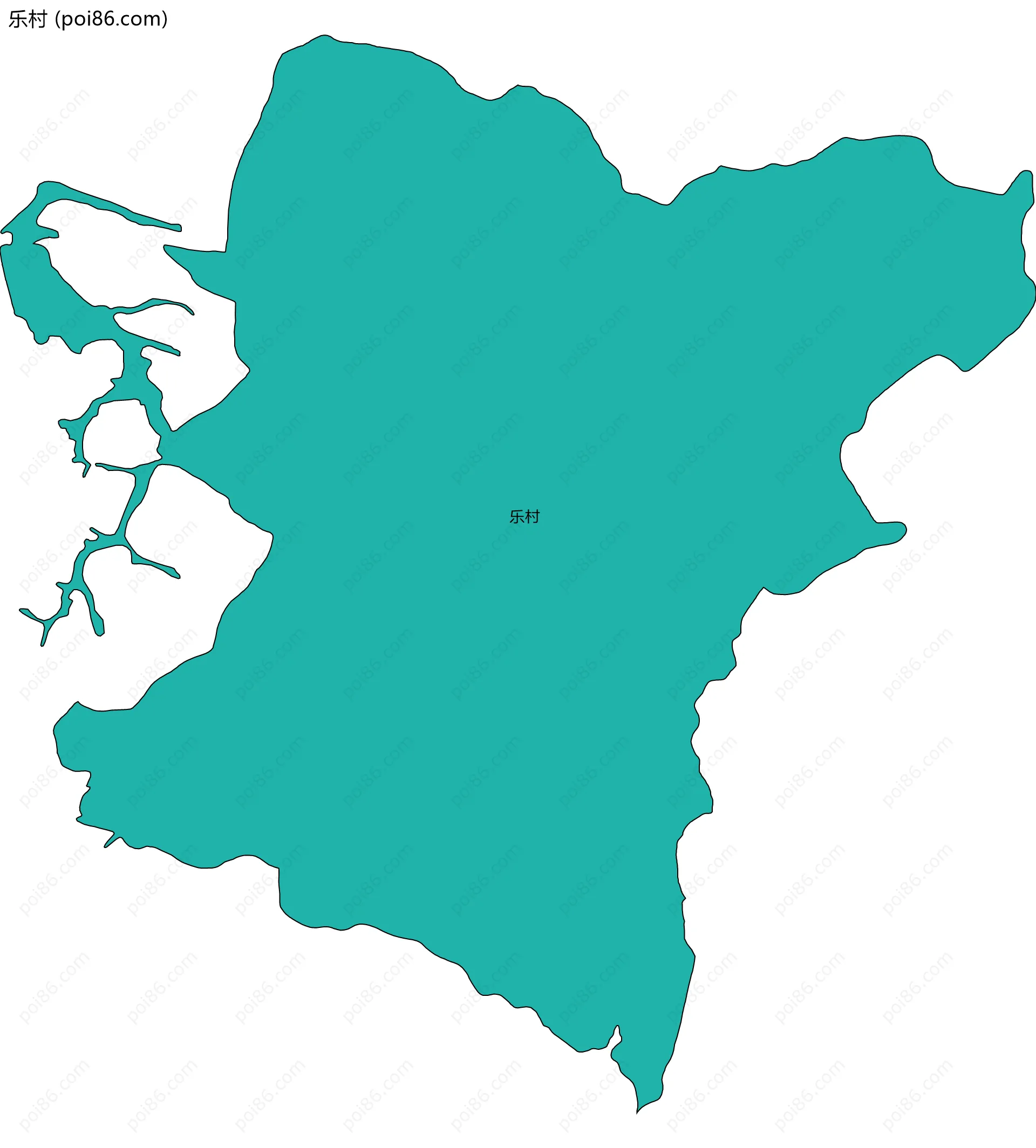 乐村边界地图