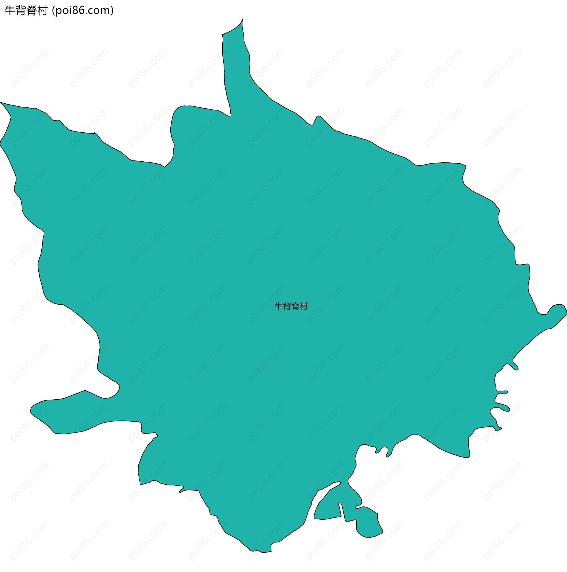 牛背脊村边界地图