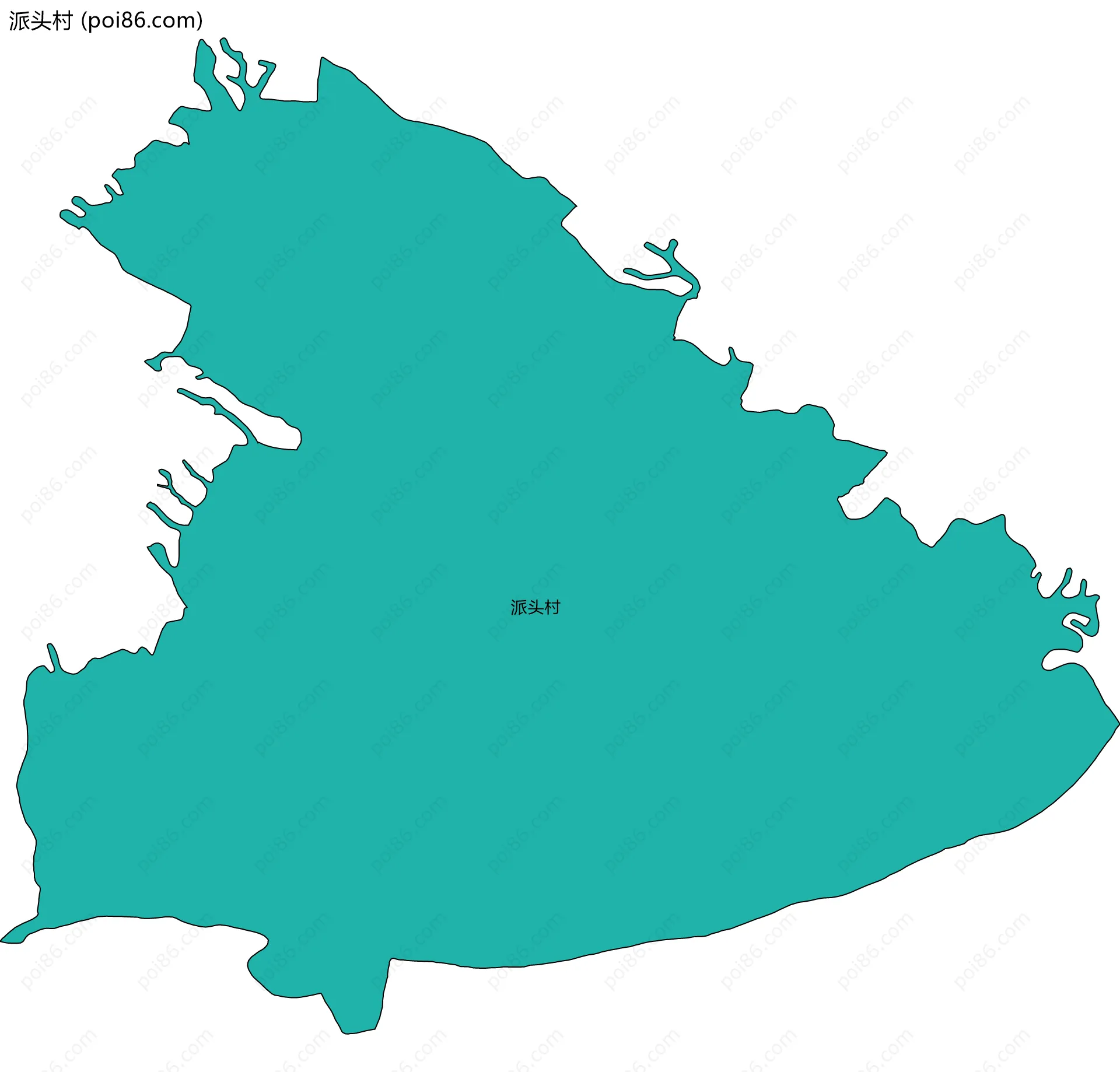 派头村边界地图