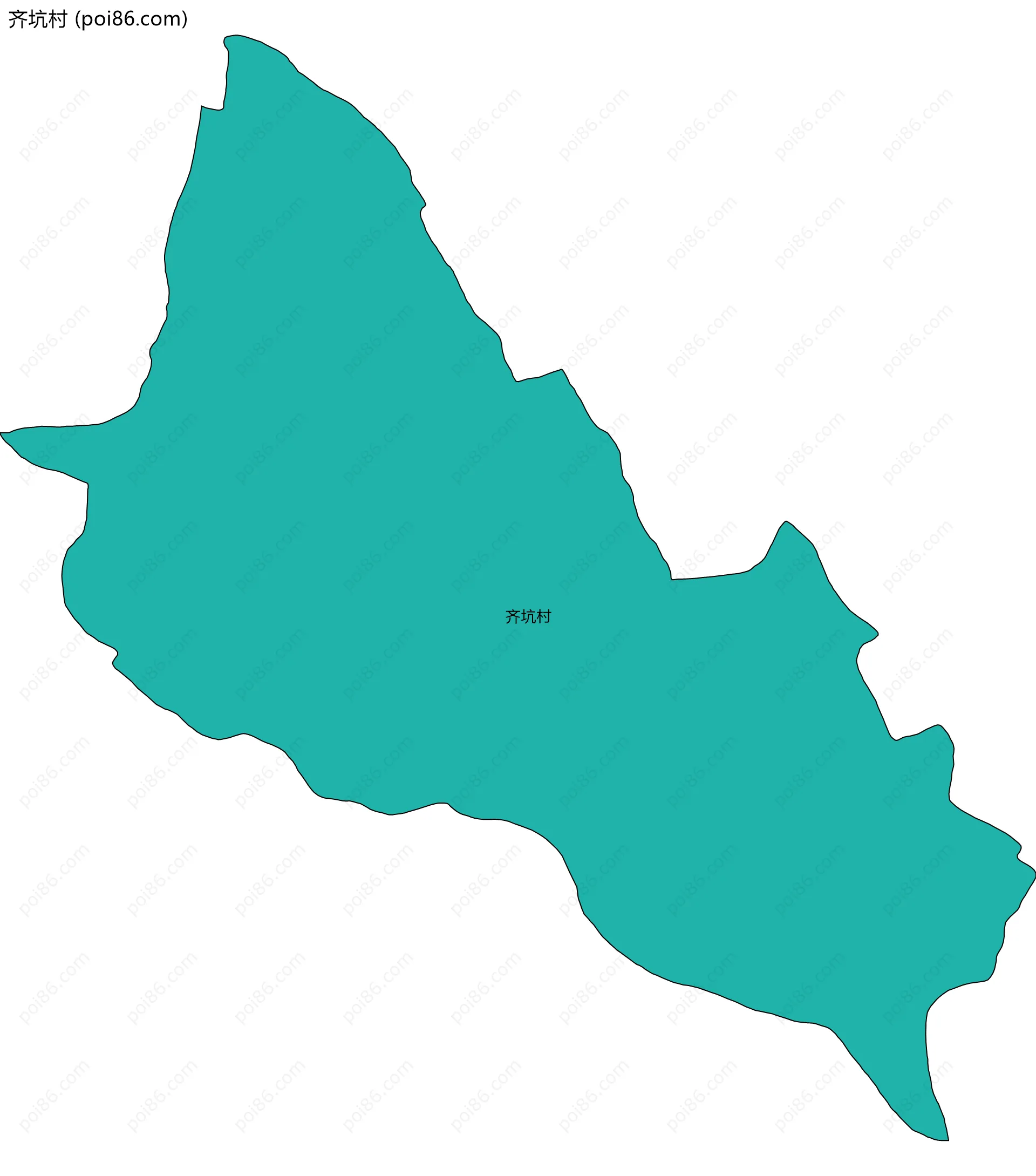 齐坑村边界地图