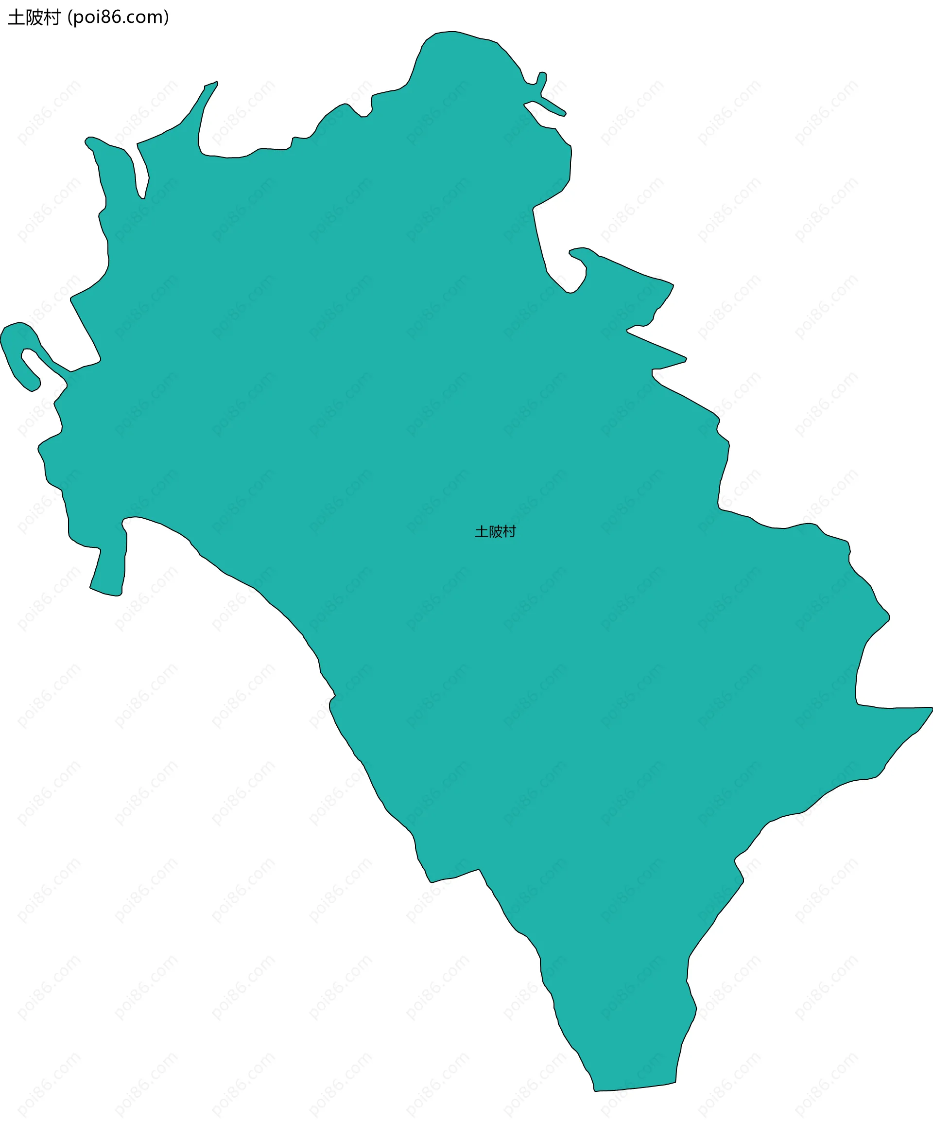 土陂村边界地图