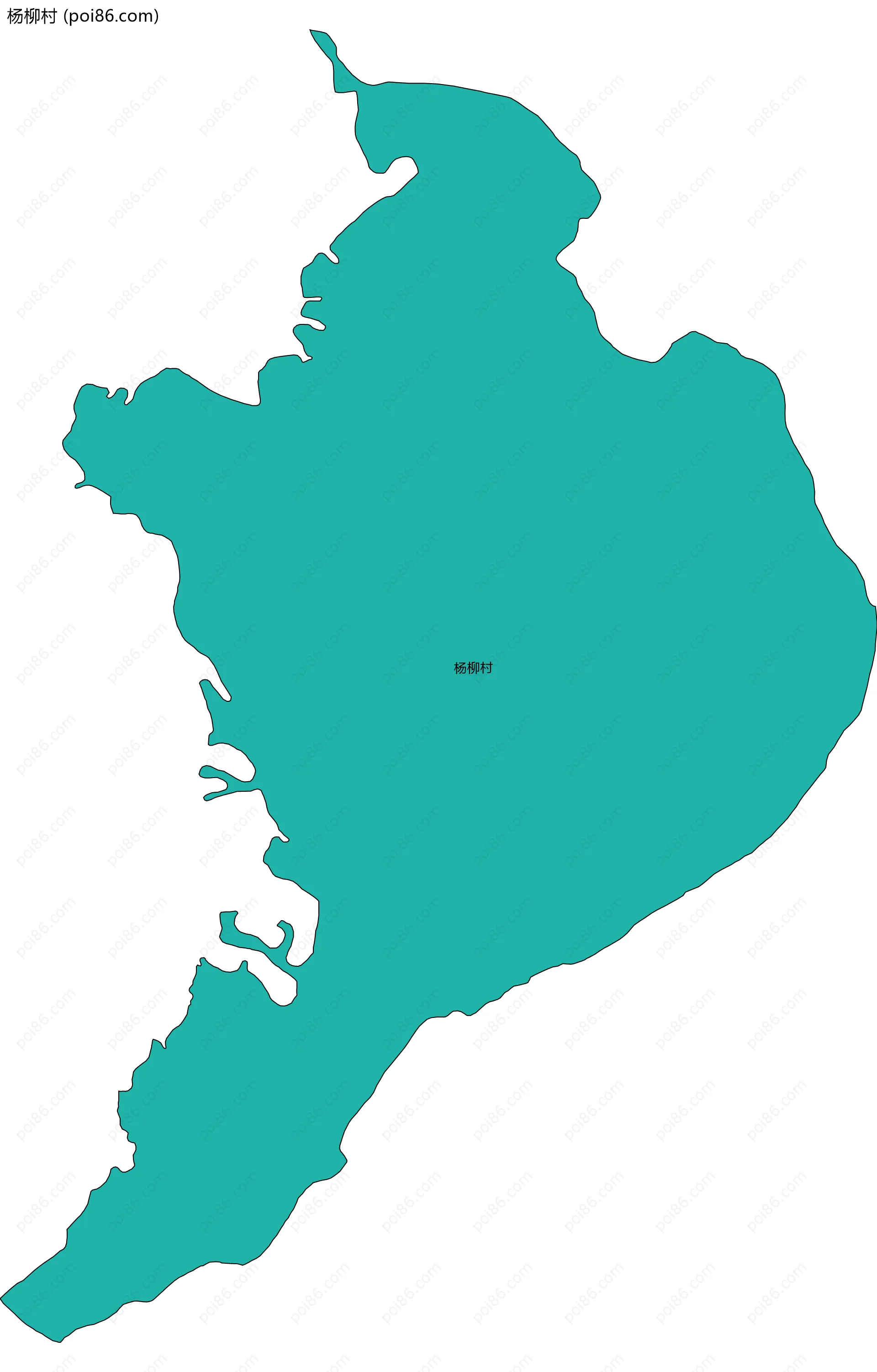 杨柳村边界地图