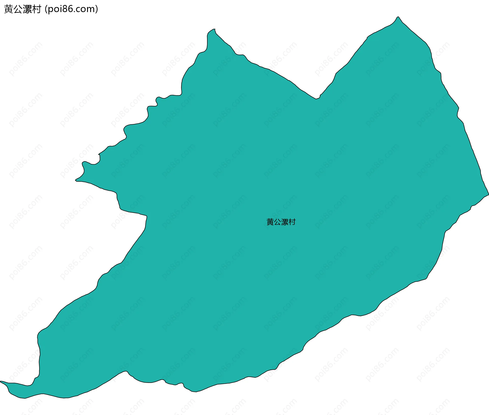 黄公漯村边界地图