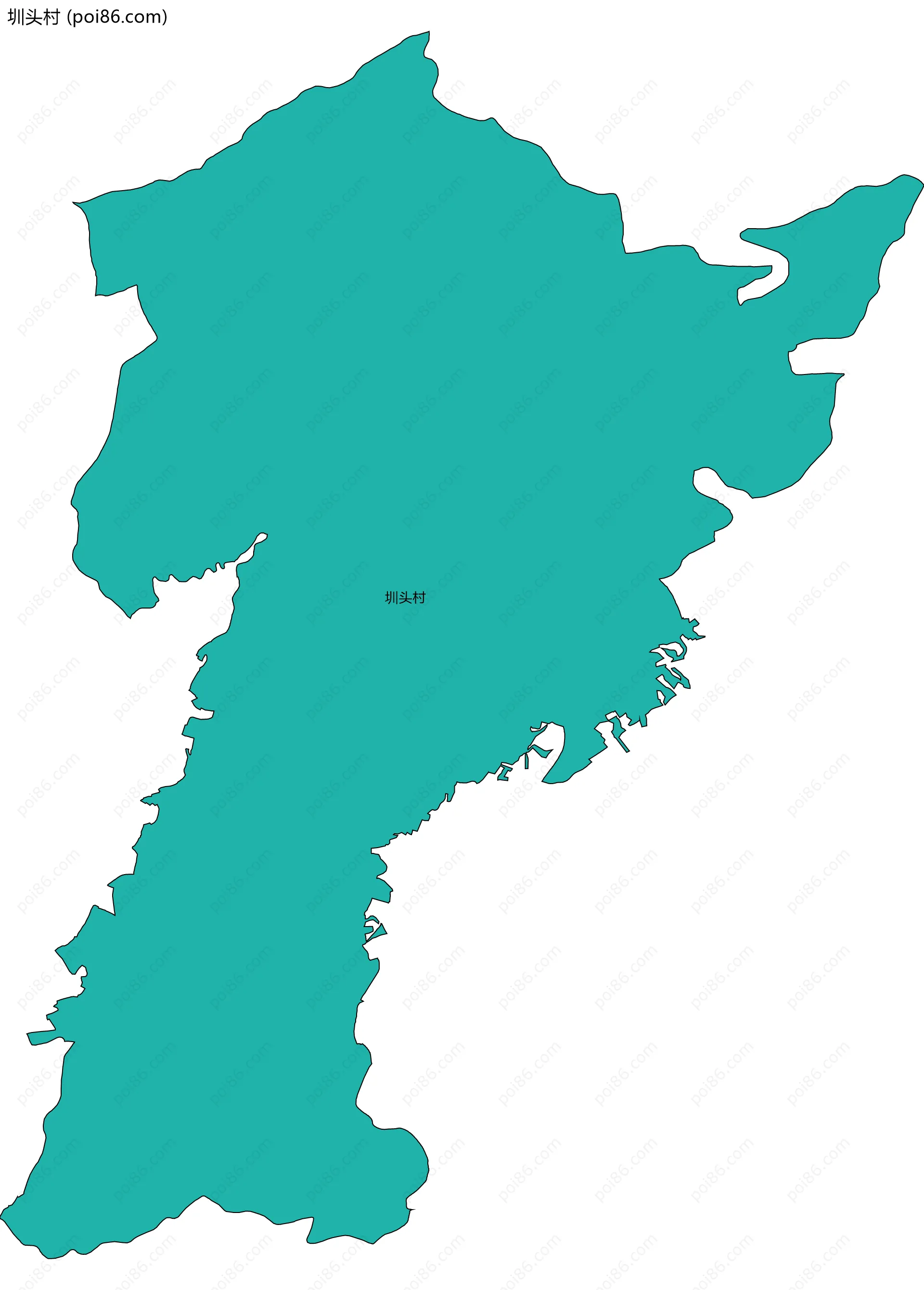 圳头村边界地图