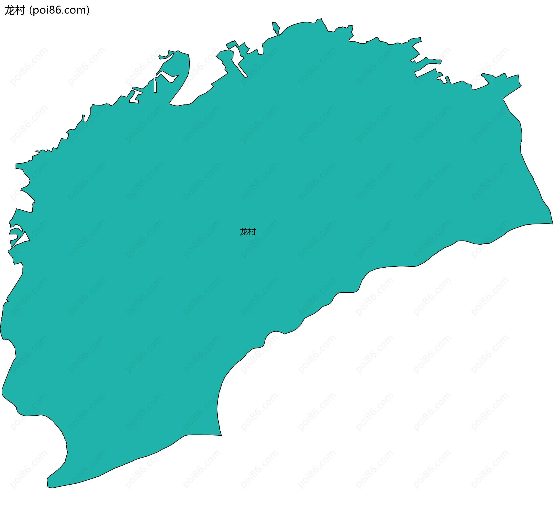 龙村边界地图