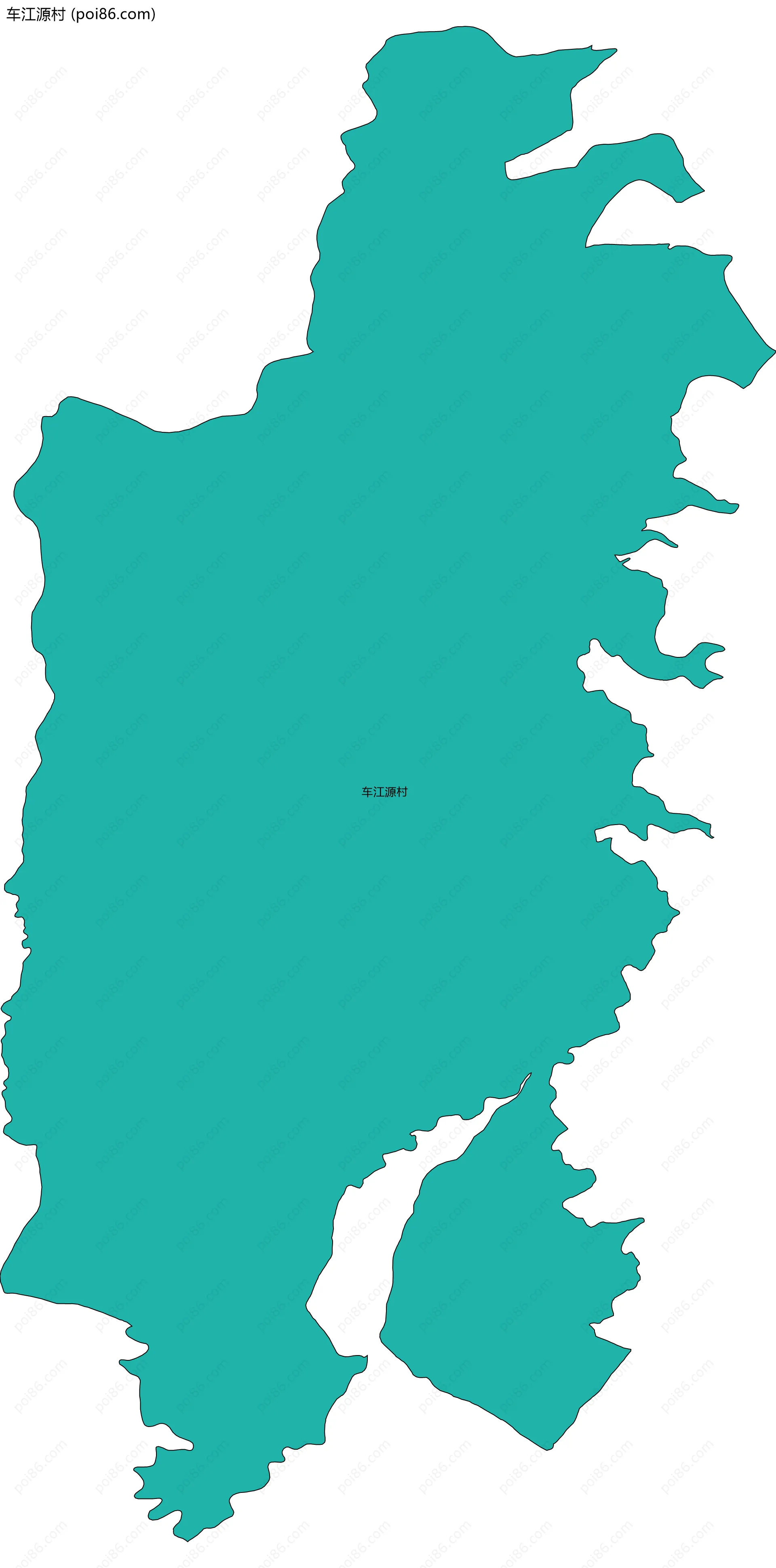 车江源村边界地图