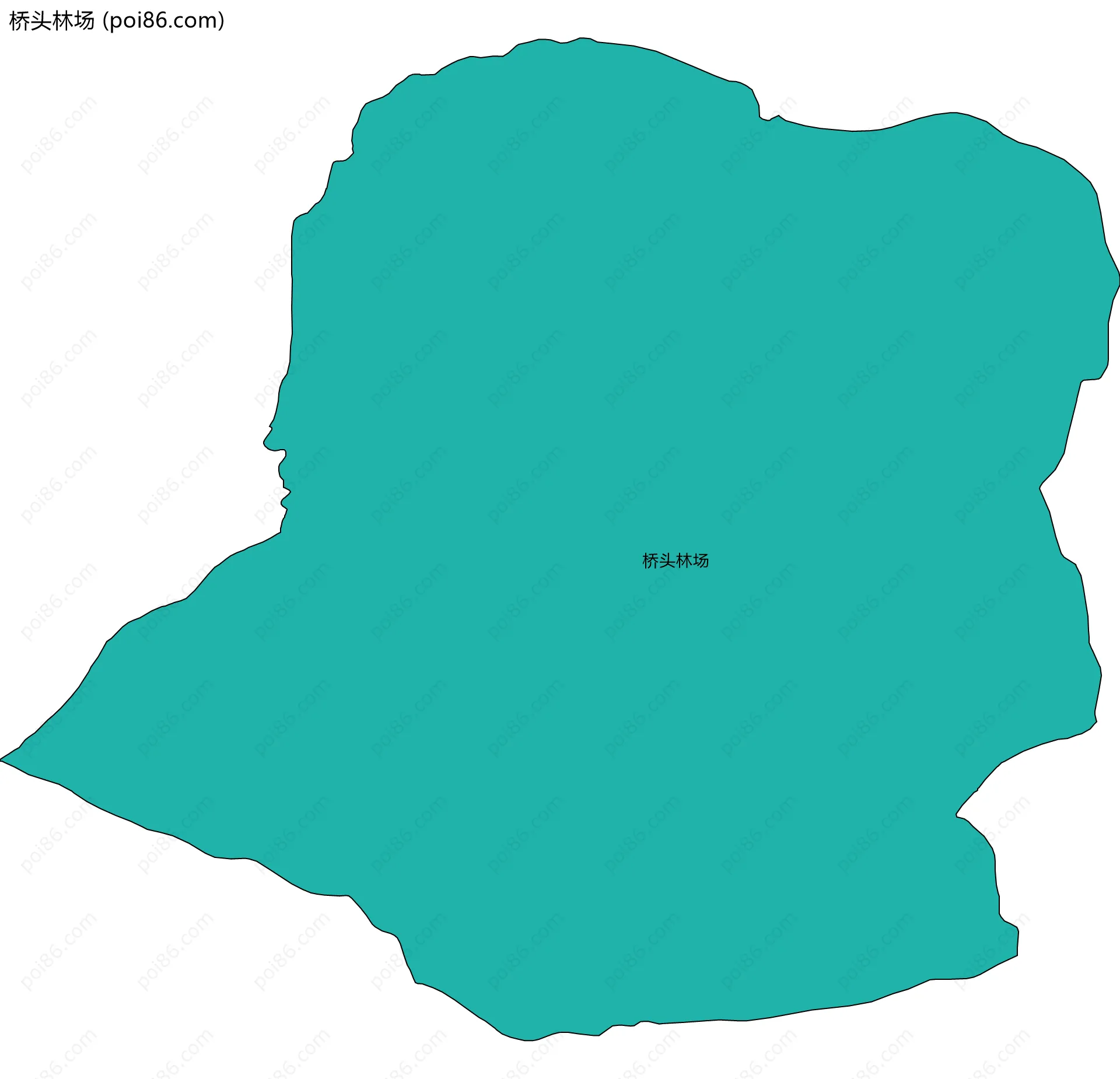 桥头林场边界地图