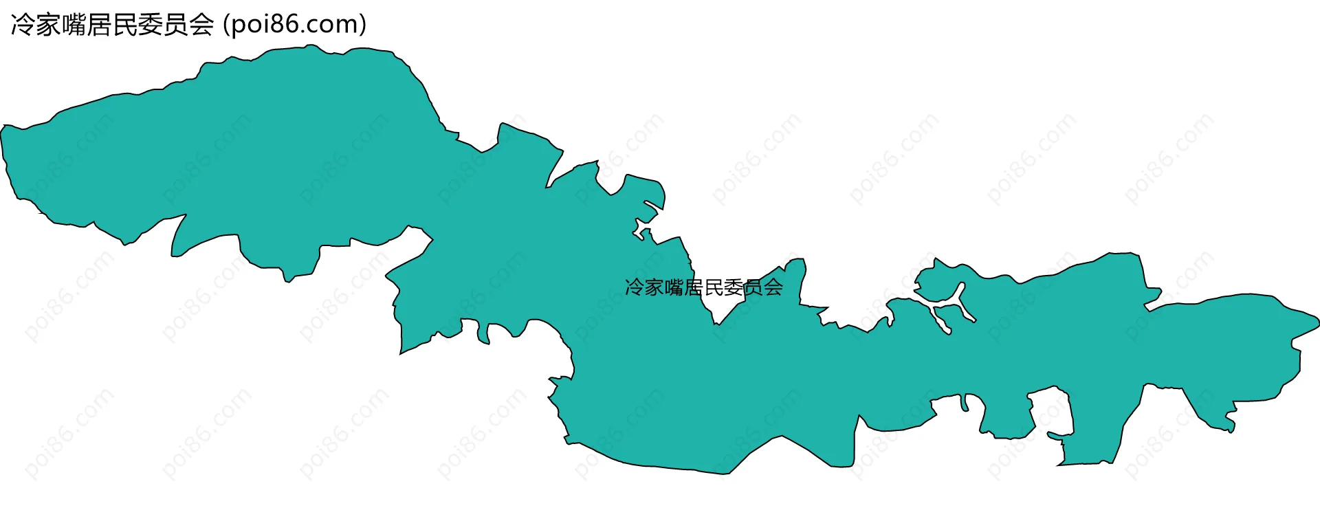 冷家嘴居民委员会边界地图